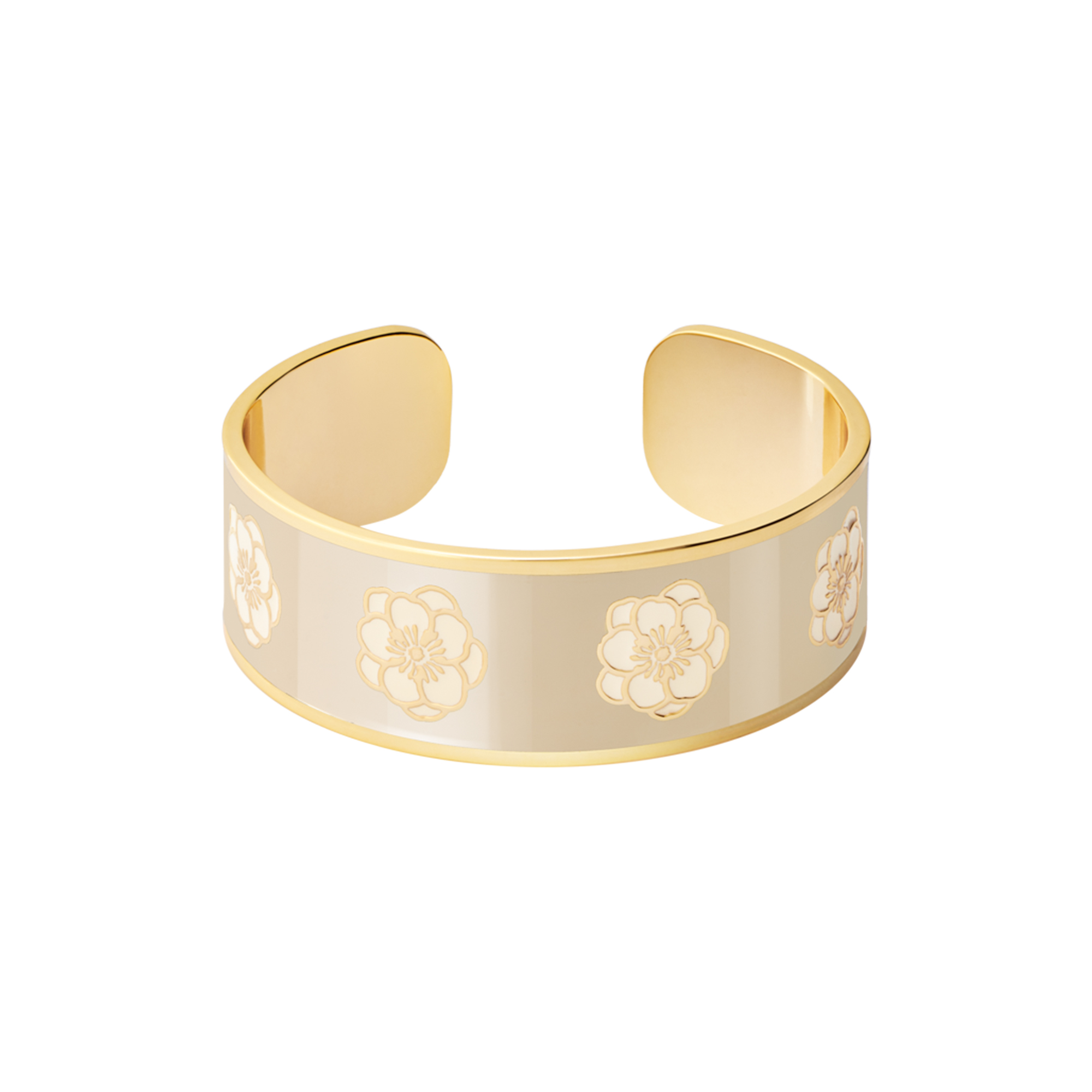 bangle up - PEONY bracelet, mastic beige
