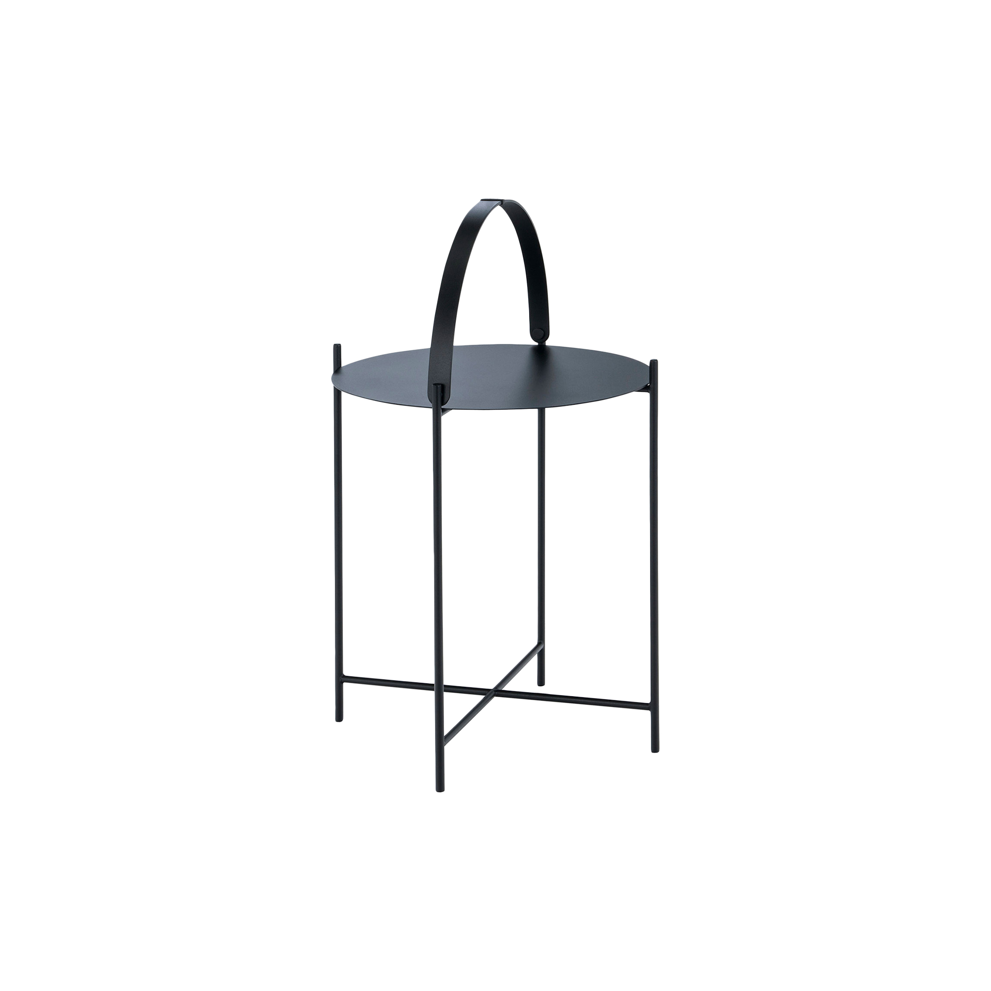 HOUE - EDGE bakkebord, black - H: 53 x Ø 46 cm.