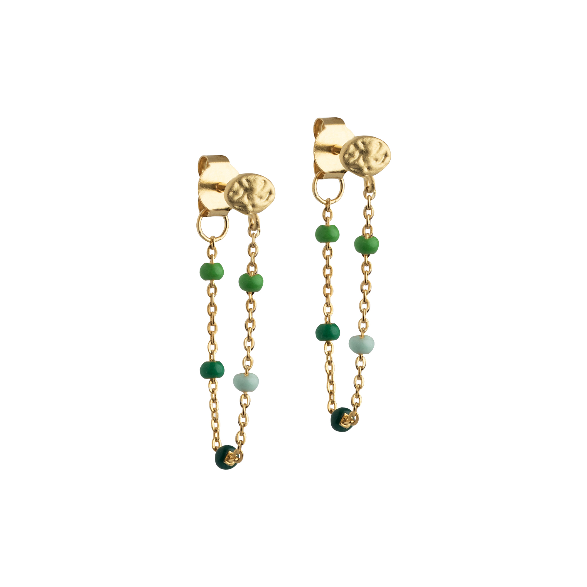 ENAMEL Copenhagen - Lola øreringe, guld/spring