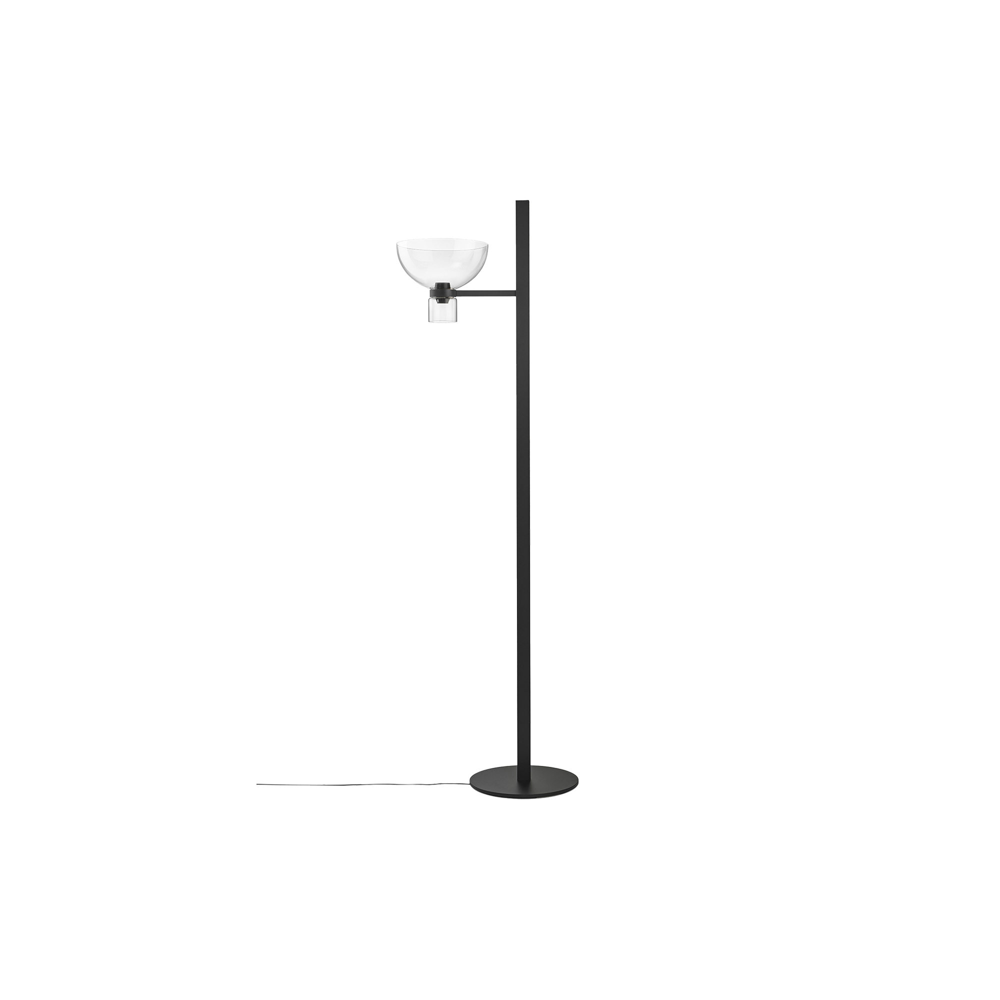 Flos - NOCTURNE F1 BOWL Floor Lamp, black