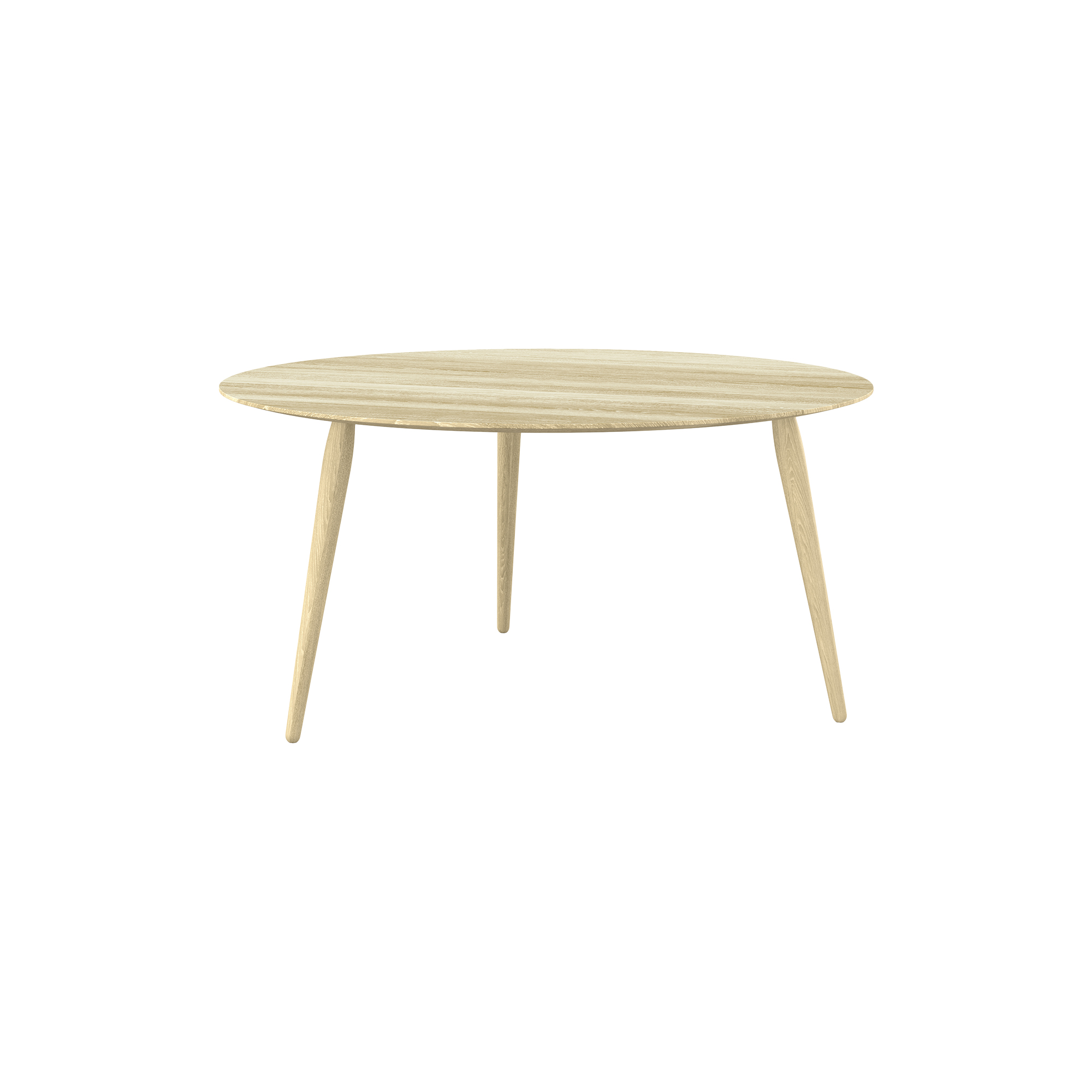 Bruunmunch Furniture - PLAYround Ø90 sofabord, sæbebehandlet eg - H44 cm