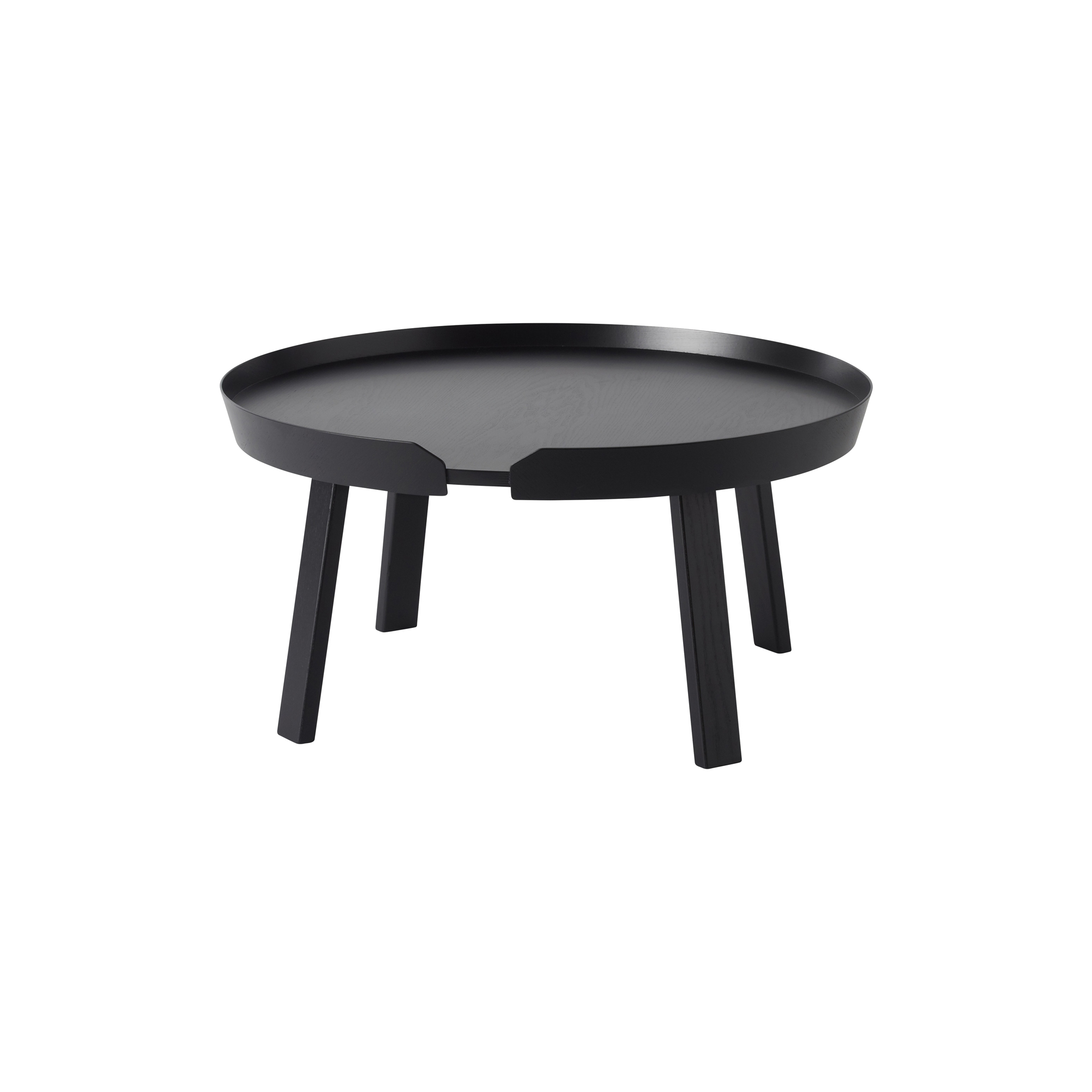 Muuto - Around Coffee Table, black - Ø72 cm