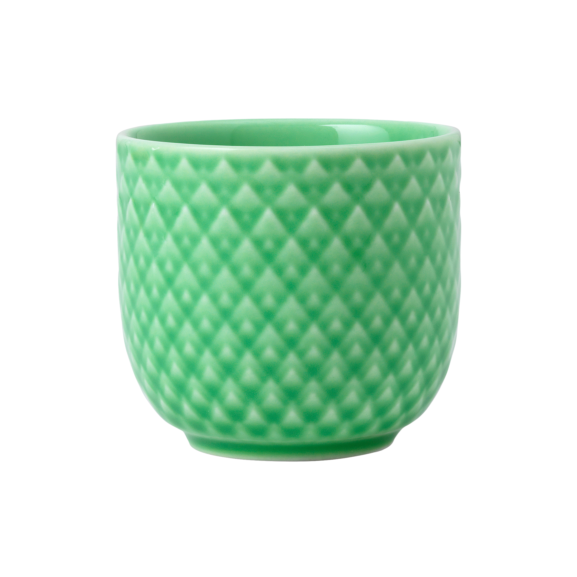 Lyngby Porcelæn - Rhombe Color æggebæger, grøn