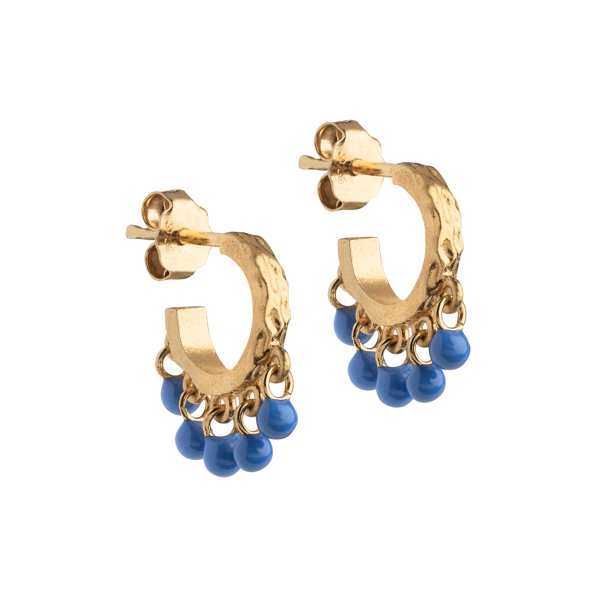 ENAMEL Copenhagen - Astrid hoops, cornflower