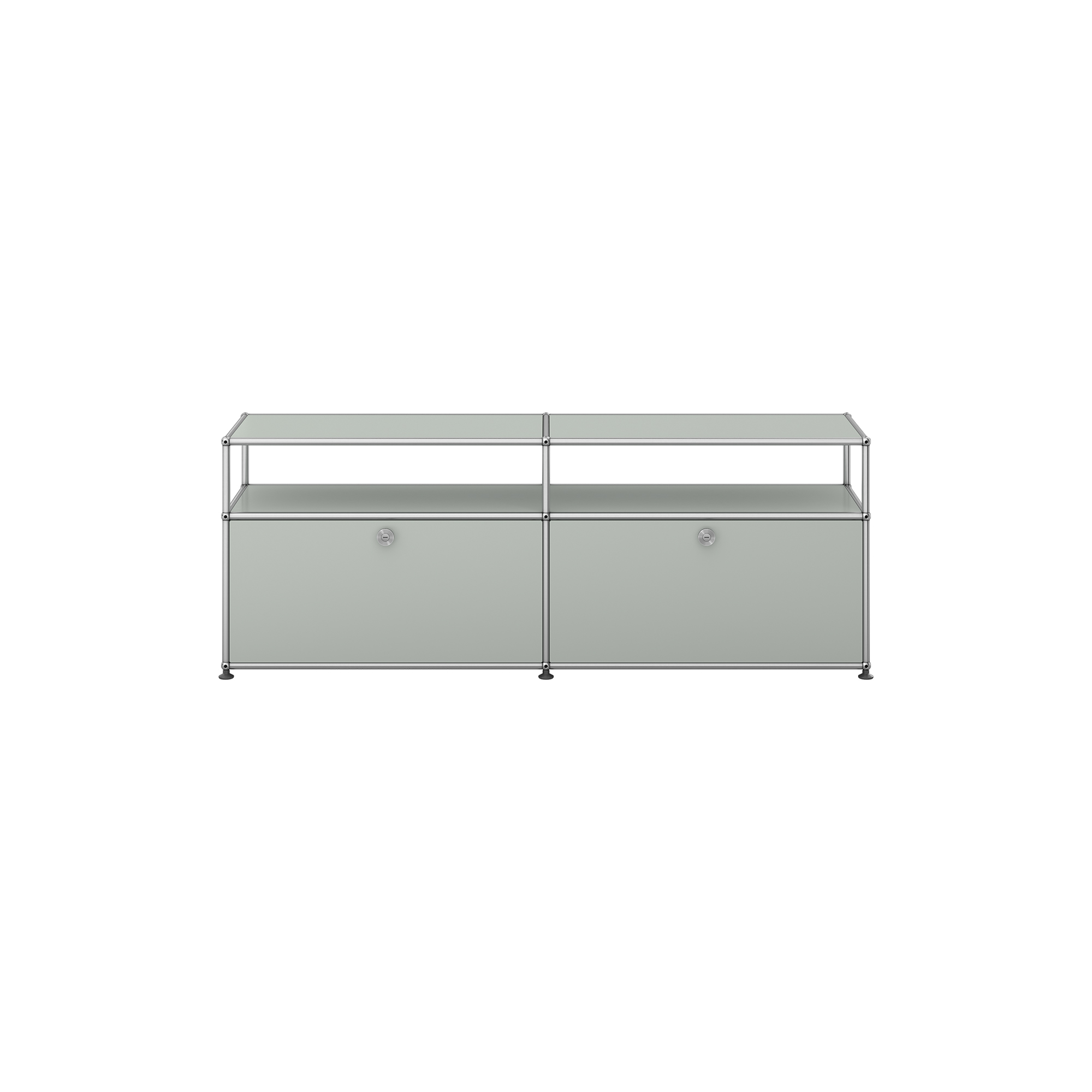 USM Haller - USM Haller | Model O2 | Light Grey | TV-møbel