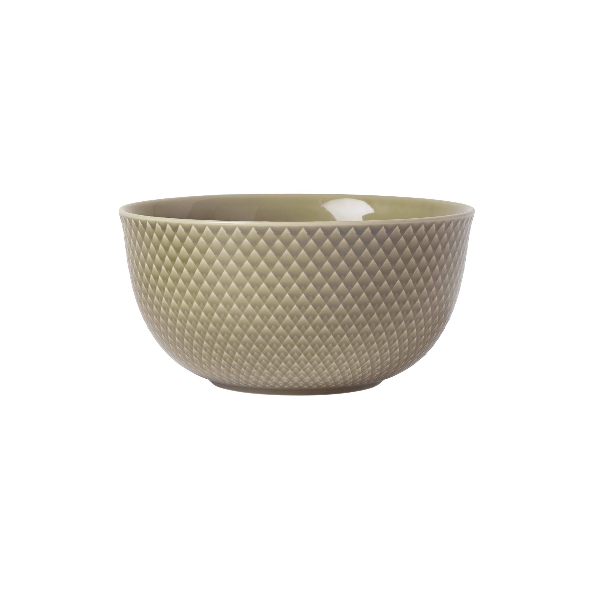 Lyngby Porcelæn - Rhombe Earth Skål, clay - Ø17.5 cm
