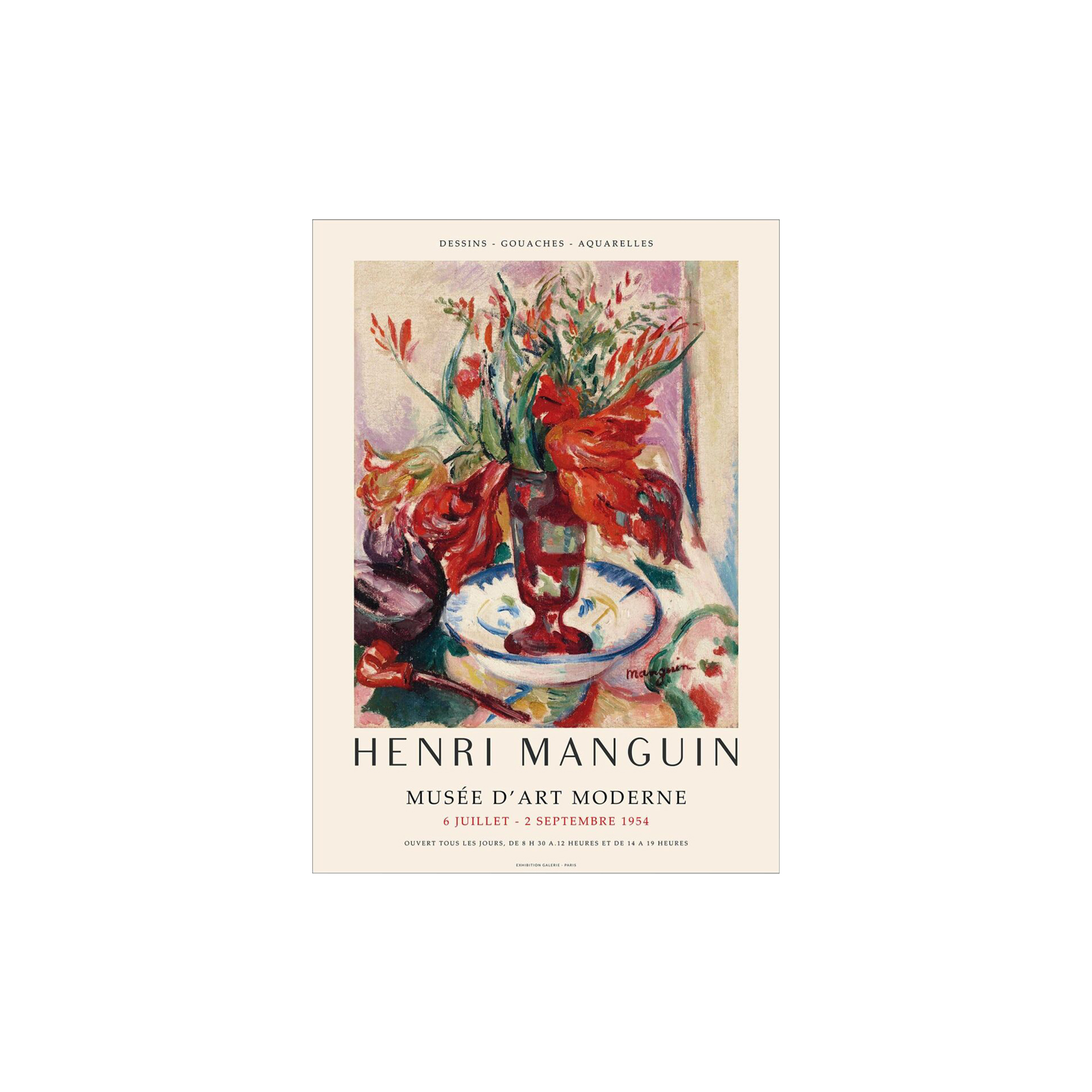 Poster & Frame - Henri Manquin - Art exhibition - 30x40 cm
