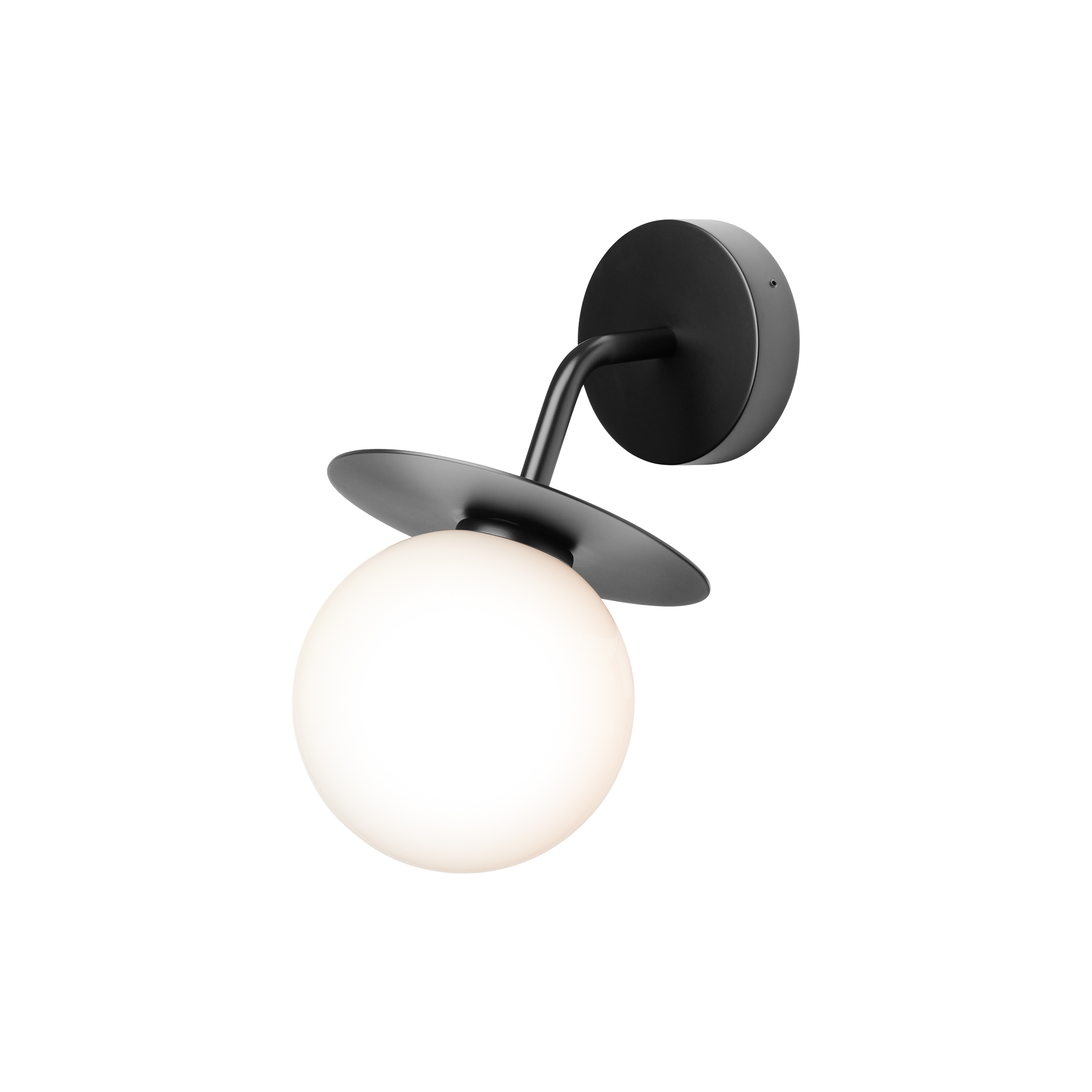 Nuura - Liila Outdoor Wall Lamp, black/opal