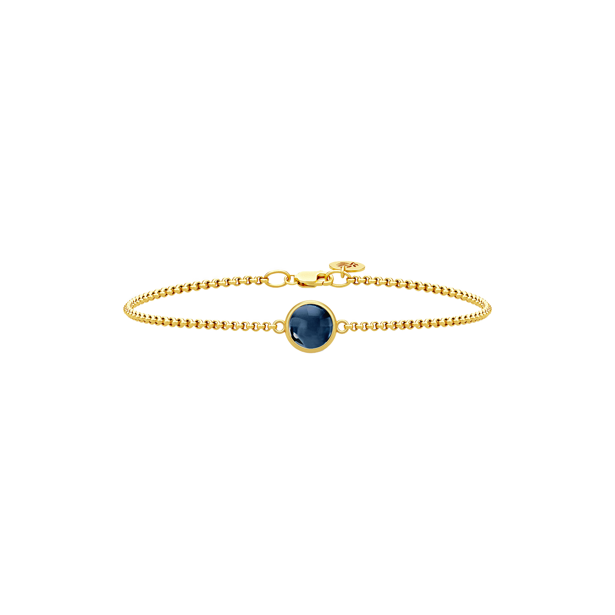 Julie Sandlau - Primini Armbånd, gold/sapphire blue
