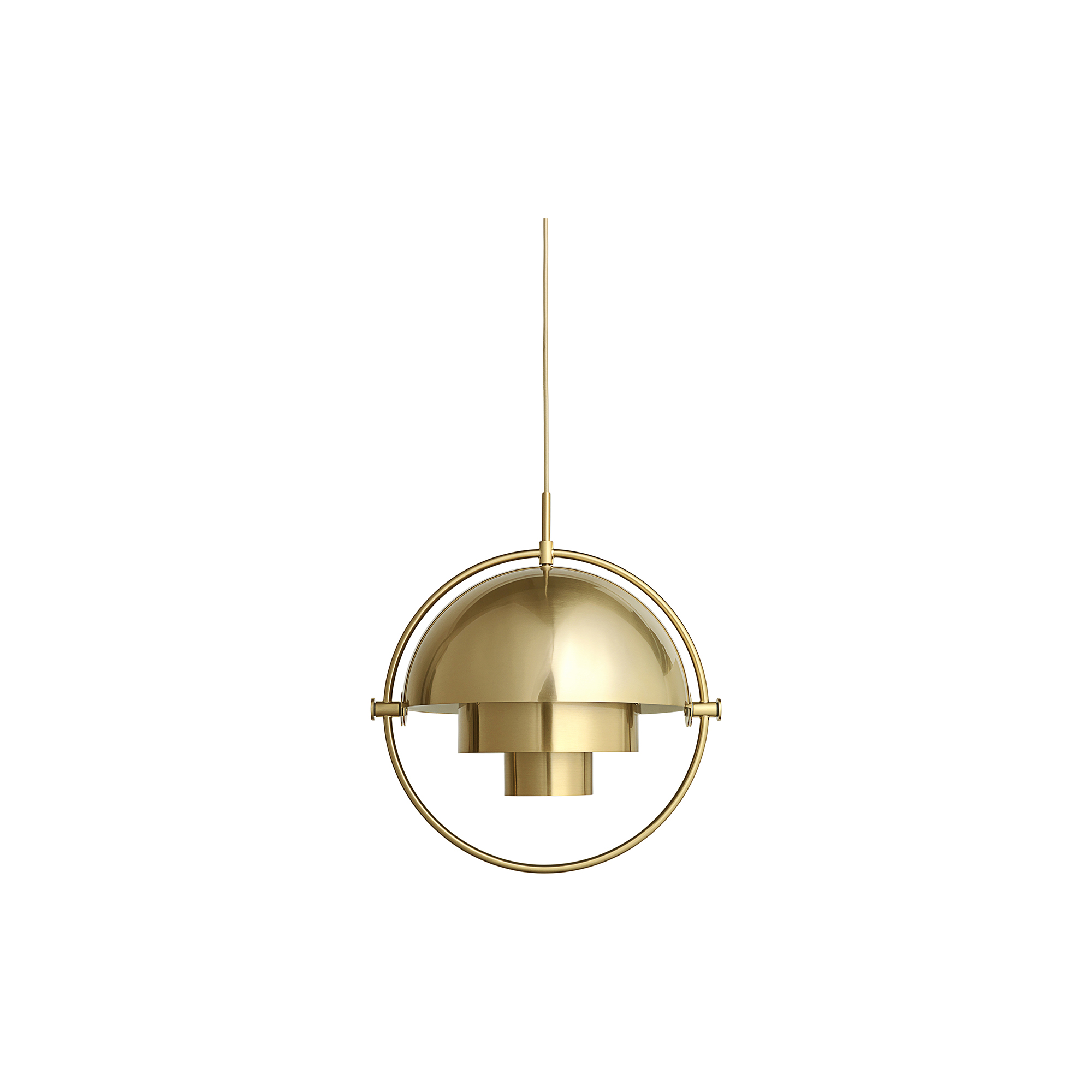 GUBI - Multi-Lite Pendant, brass - H: 42 x Ø 32 cm.