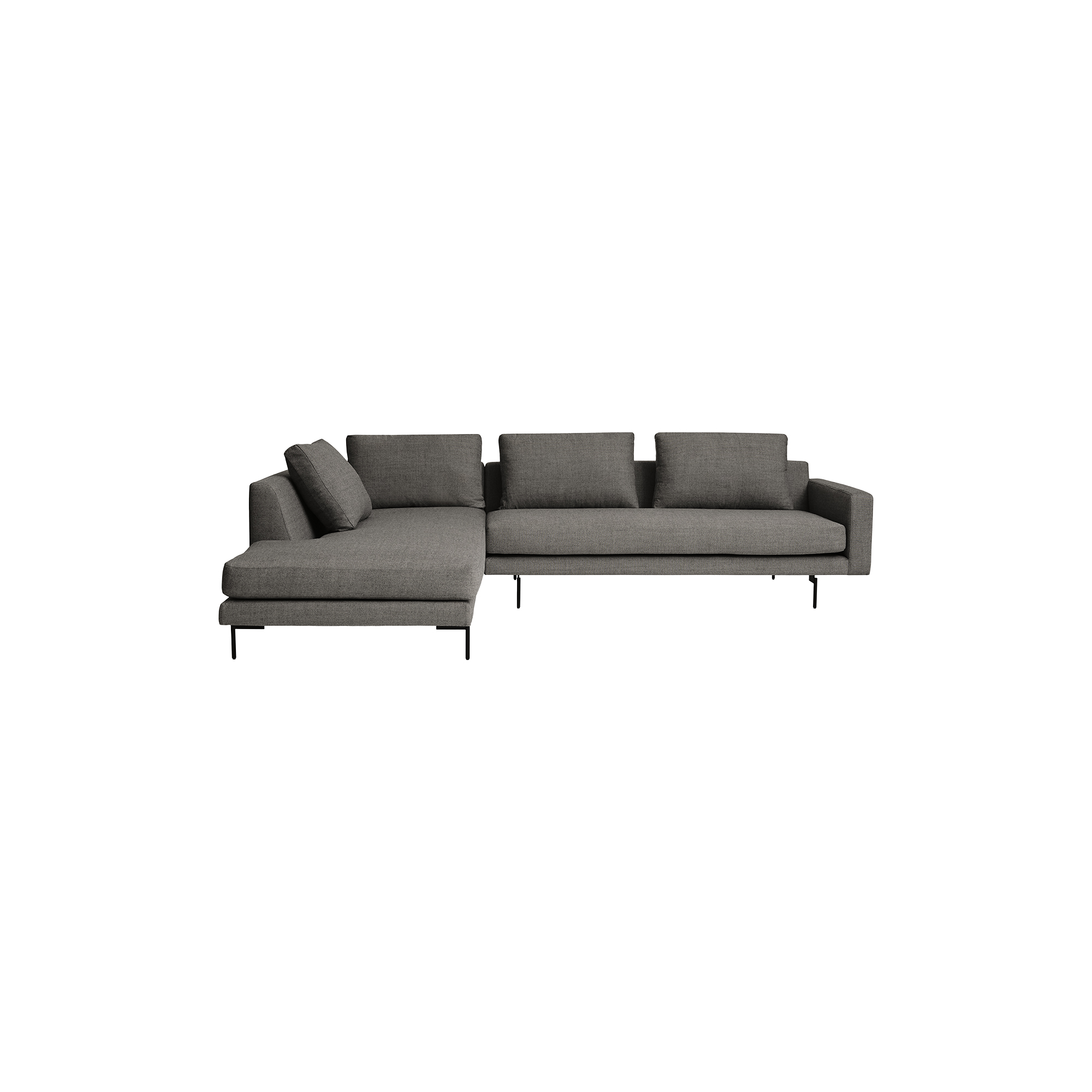 Wendelbo - Edge V2 sofa med venstrevendt chaiselong, capture 4201 - H: 78 x L: 289 x D: 100-229 cm.