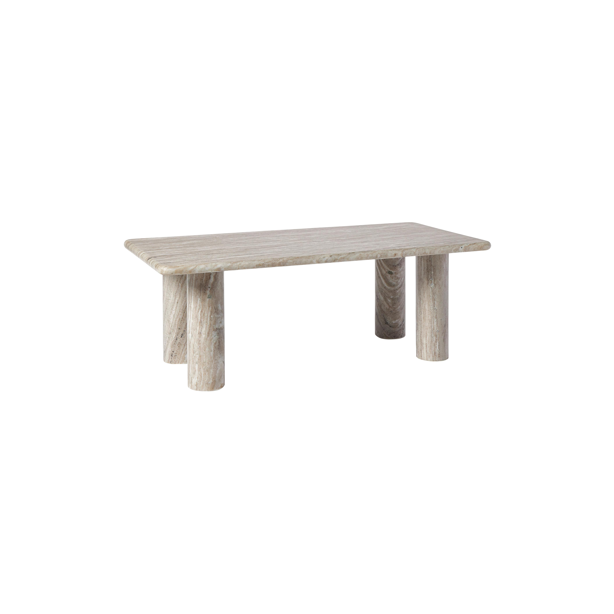 Westwing Collection - Mabel Marble Coffee Table, greige marble