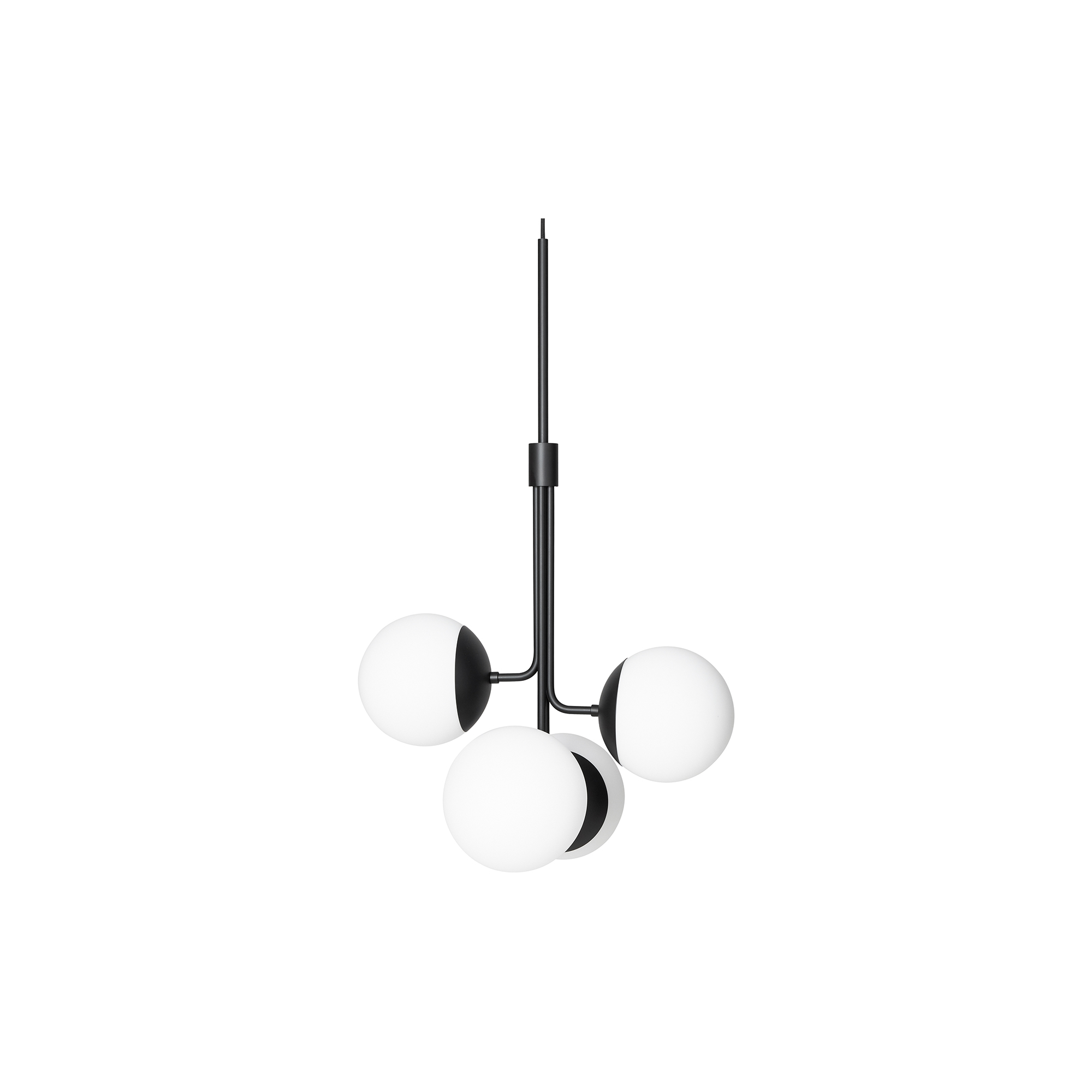 Rubn - Lord Bouquet Chandelier, black/opal