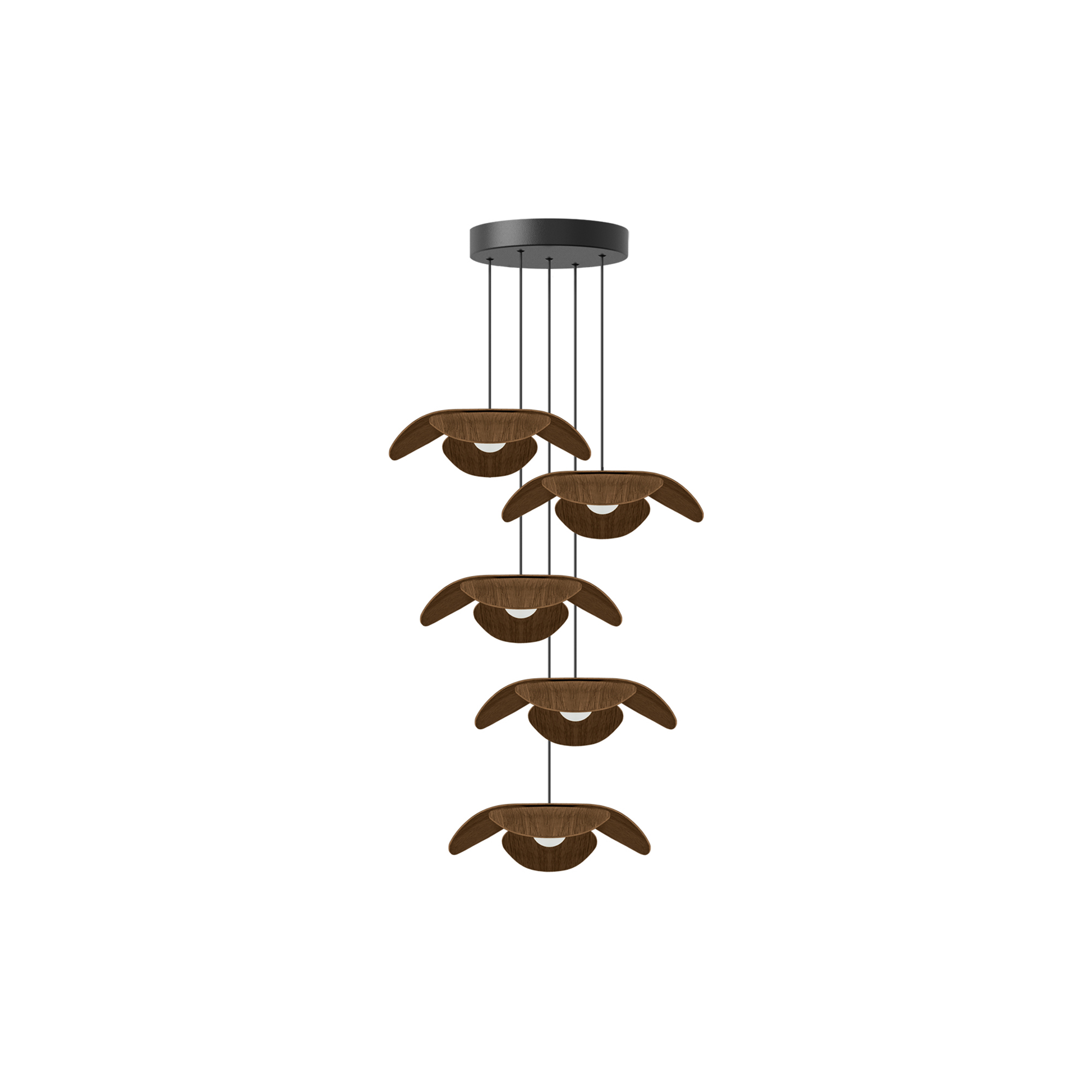 UMAGE - Forget Me Not Cluster 5 Pendant, dark oak