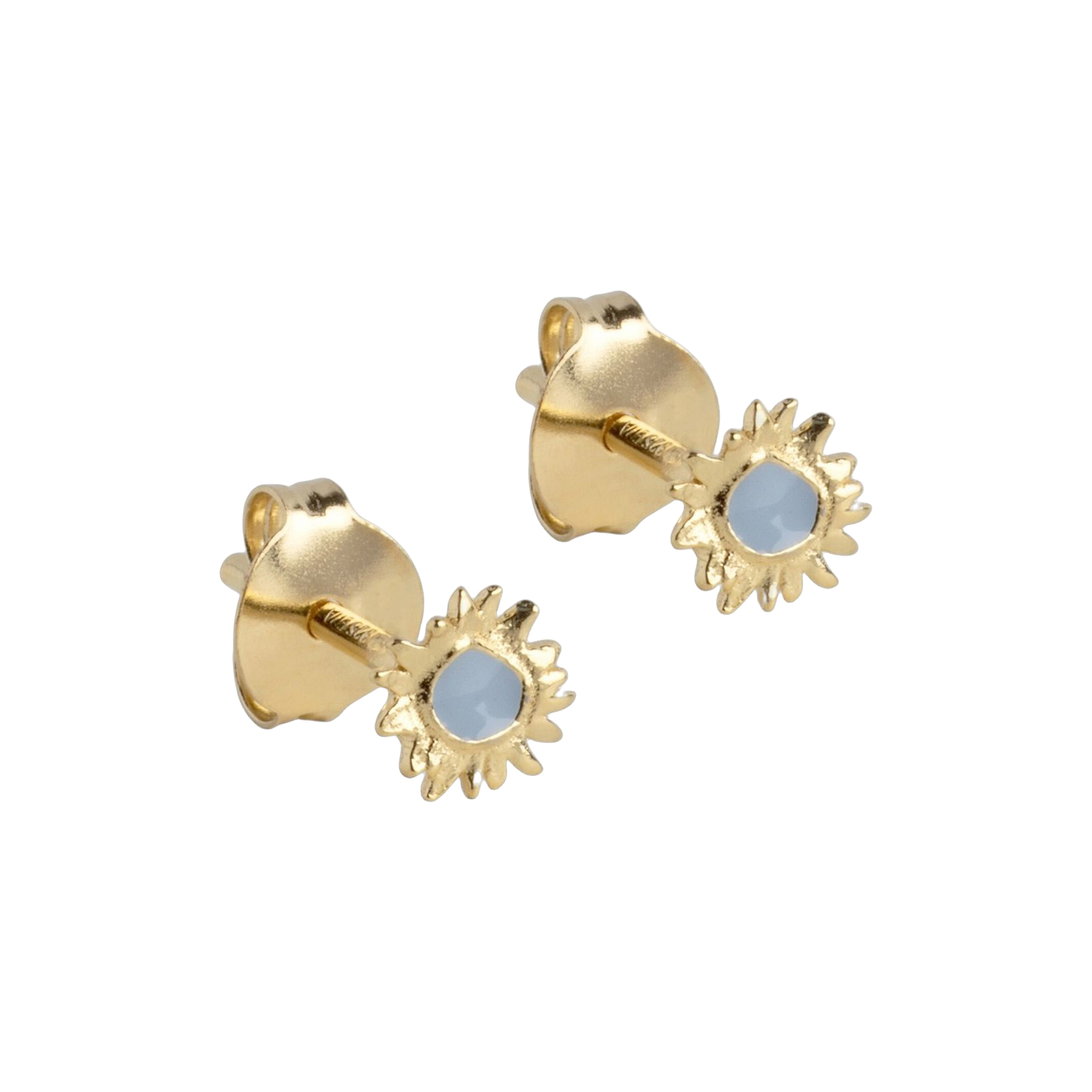 ENAMEL Copenhagen - Sunshine Studs Mini, steel blue - Mini