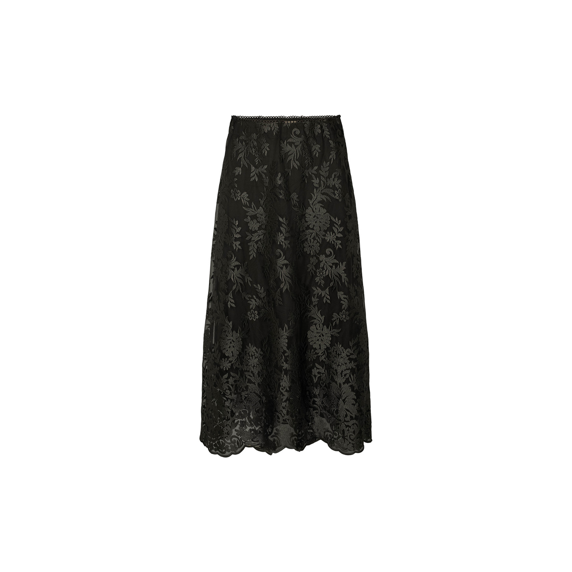 PBO - 5194PBOEllo lace long skirt, black - Str. 42