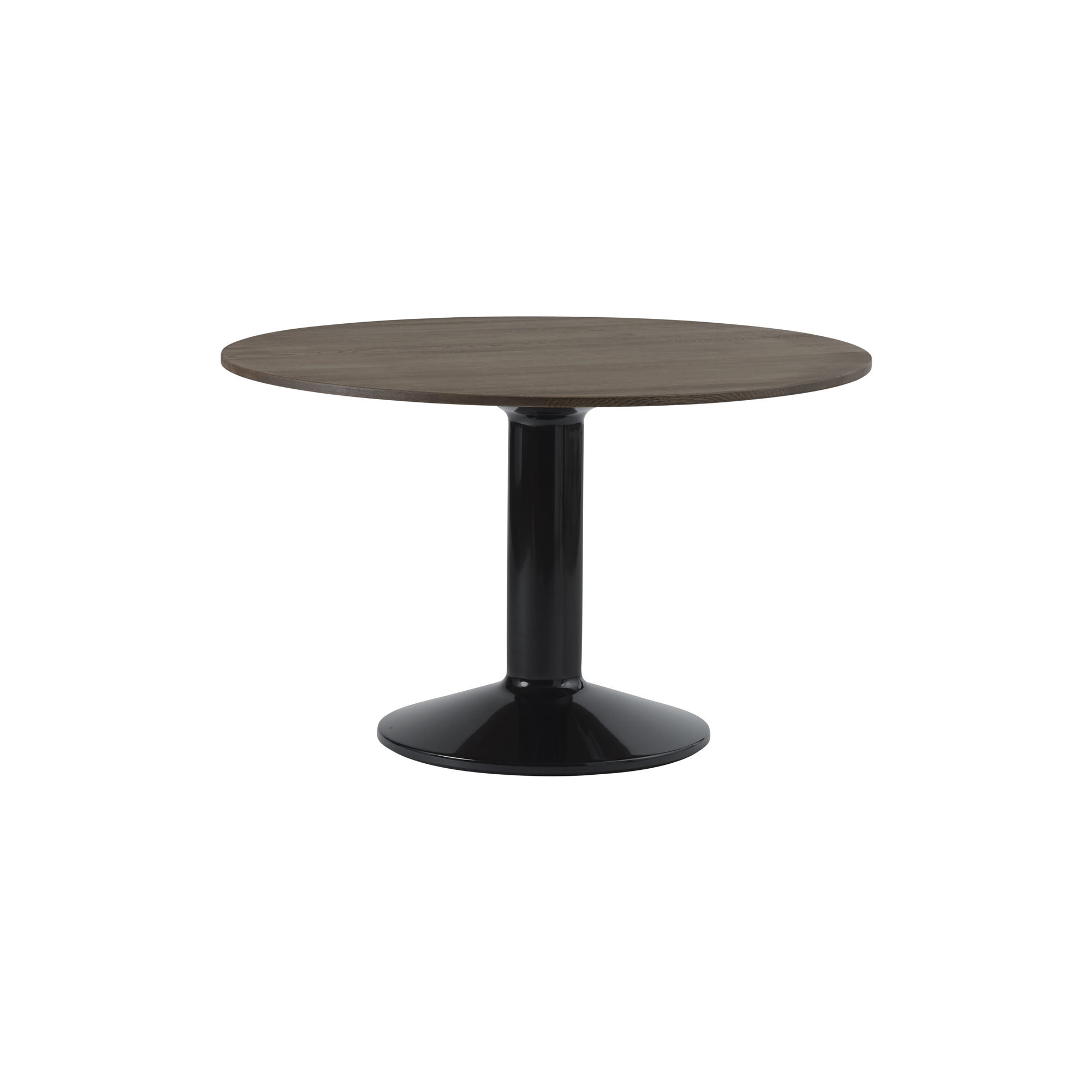 Muuto - Midst Table, dark oiled oak/black - Ø120 cm
