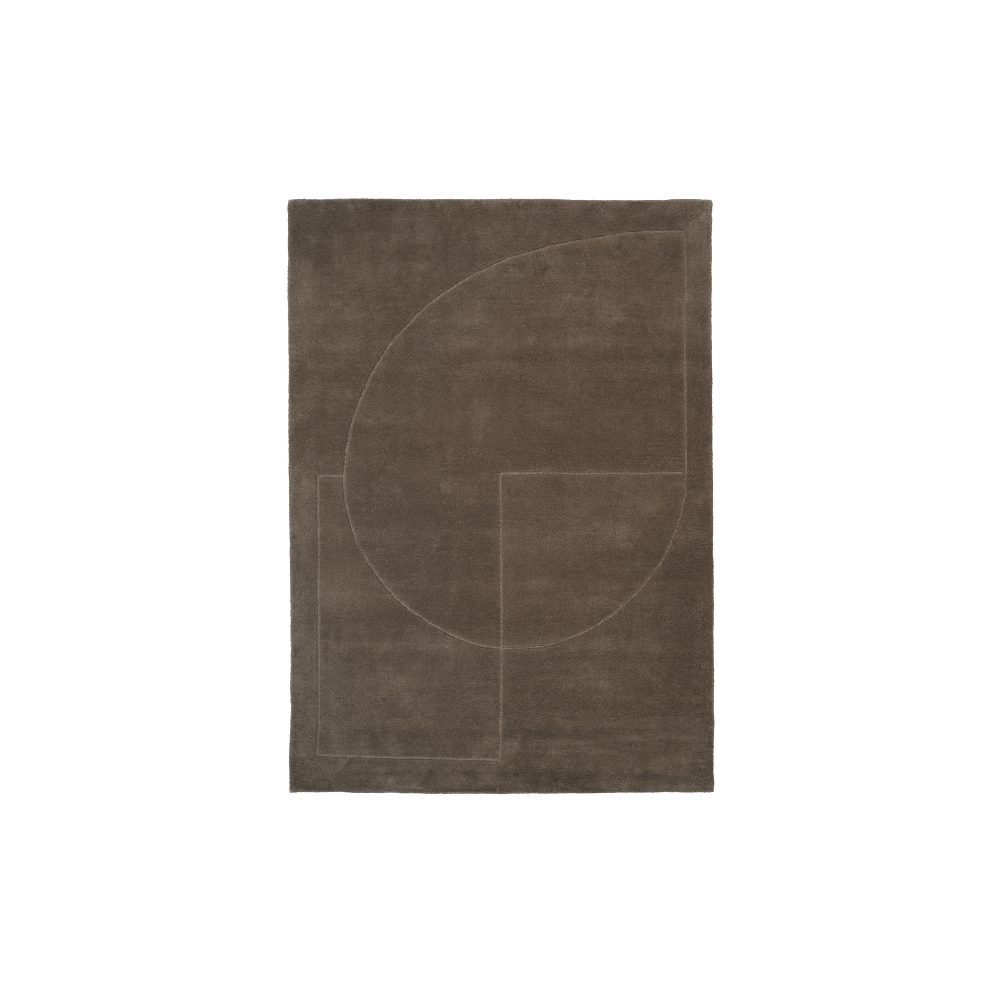 Linie Design - Lineal Poem gulvtæppe, moss - 140x200 cm