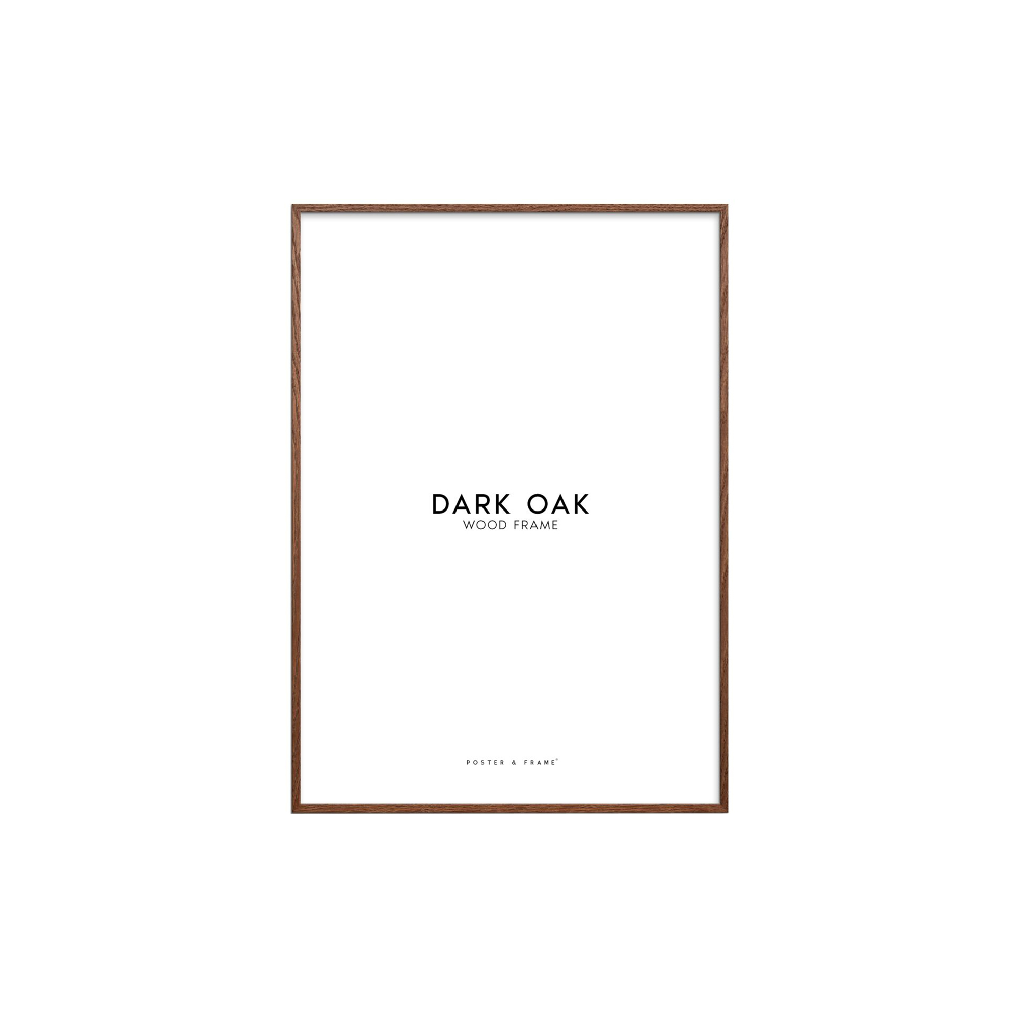 Poster & Frame - Wood Frame, dark oak - A3