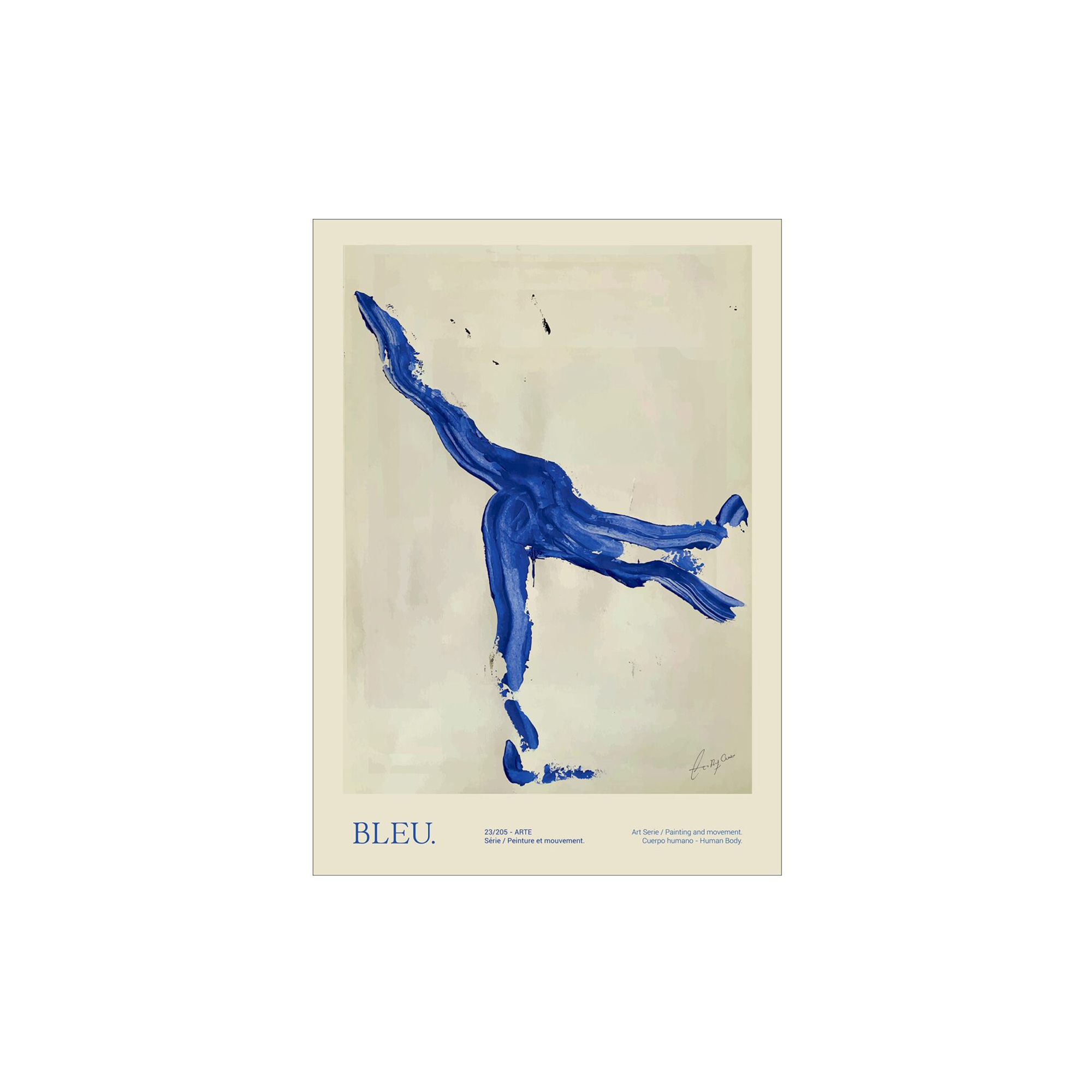 THE POSTER CLUB - Bleu - A4