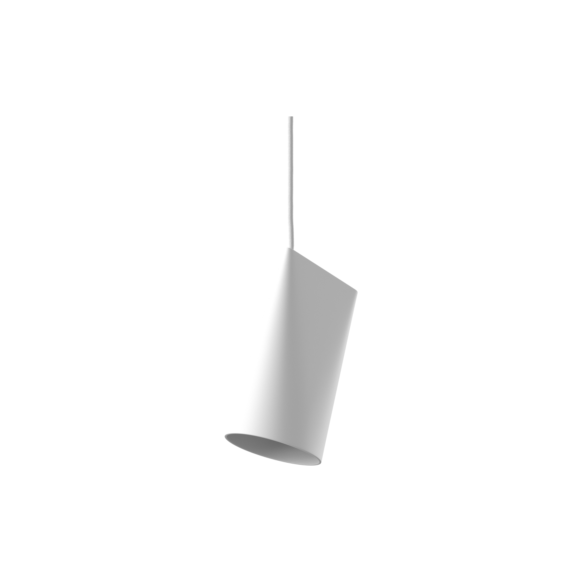 MOEBE - Ceramic Pendant, white - Narrow