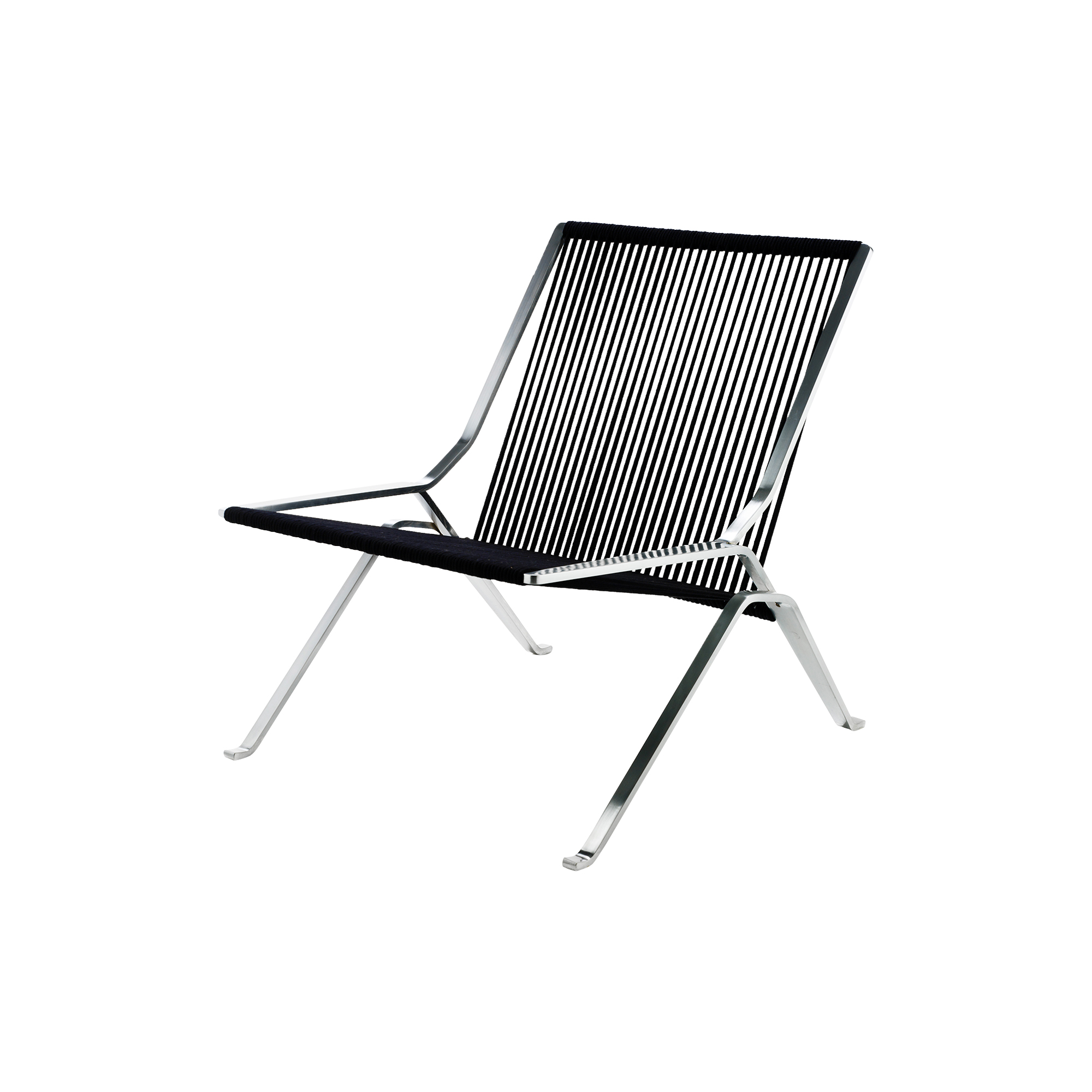 Fritz Hansen - PK25 loungestol, sort - H: 75 x B: 69 x D: 73 cm.