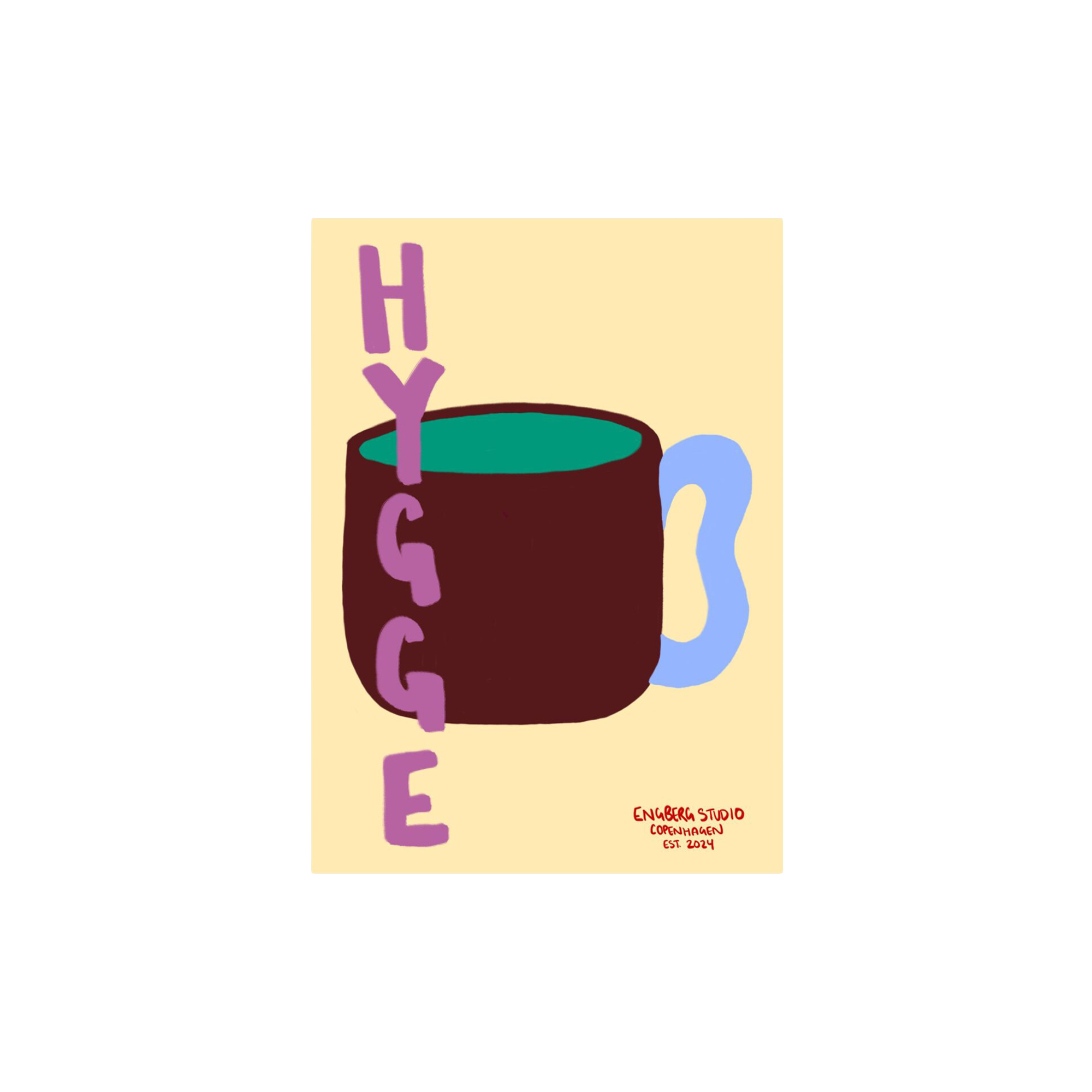 Poster & Frame - Hygge - Coffee Cup - A4