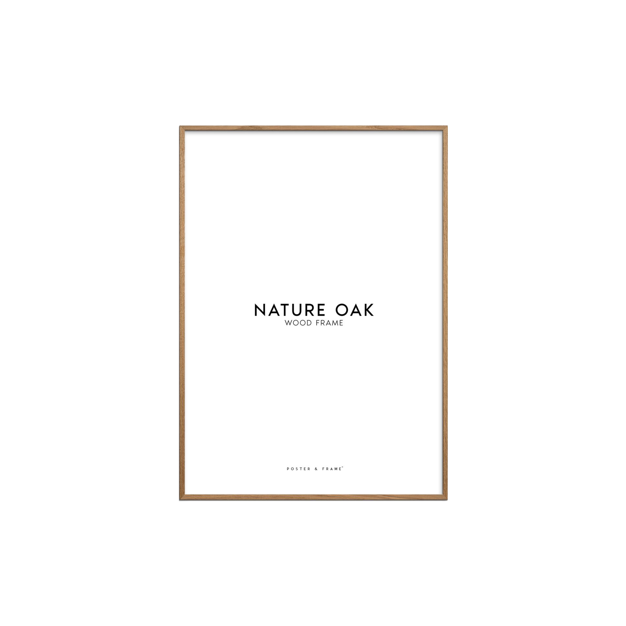 Poster & Frame - Wood Frame, oak - 30x40 cm