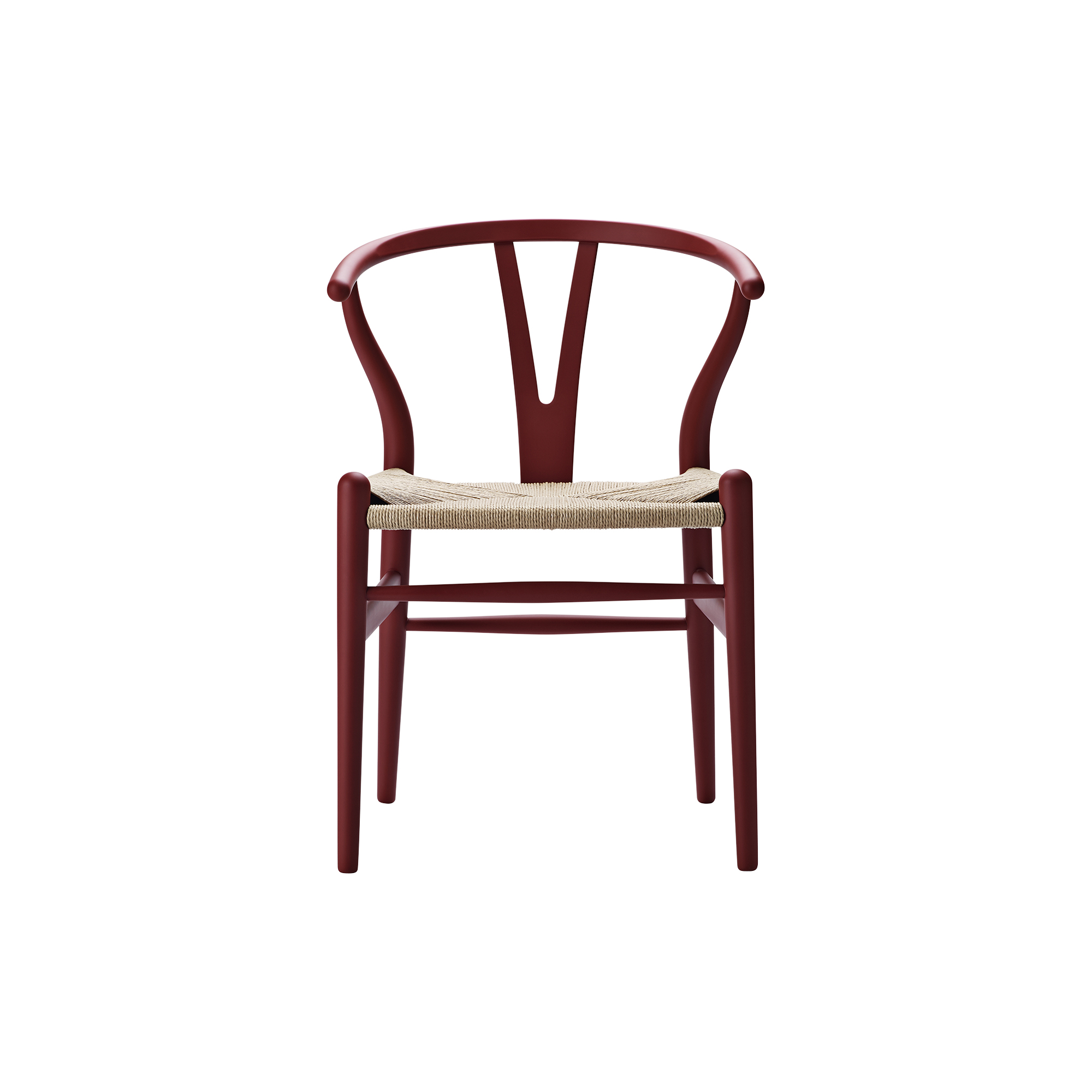 Carl Hansen & Søn - CH24 Y-stolen spisebordsstol, soft red - H: 76 x B: 55 x D: 51 cm.