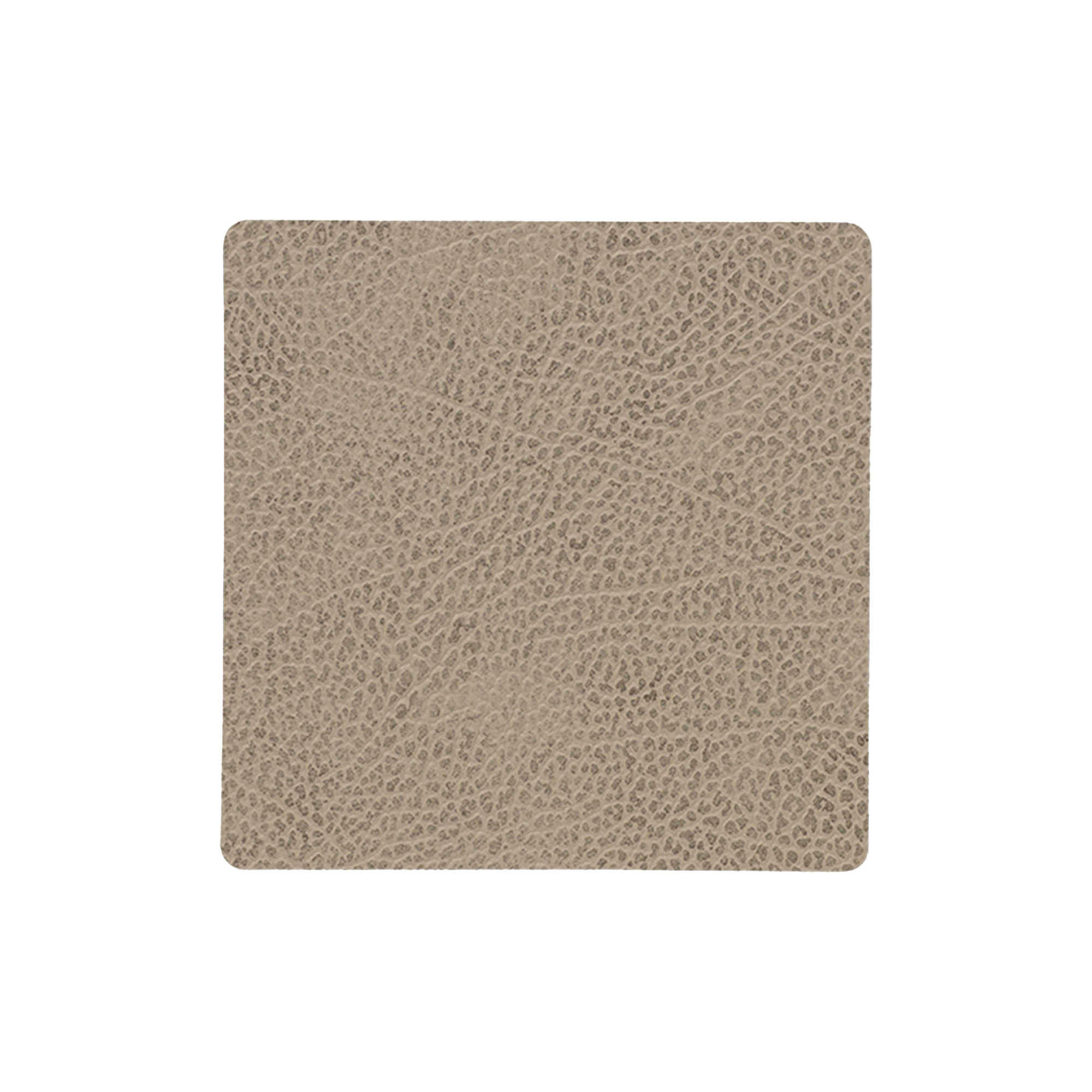 LIND DNA - Hippo glasbrik Square, warm grey