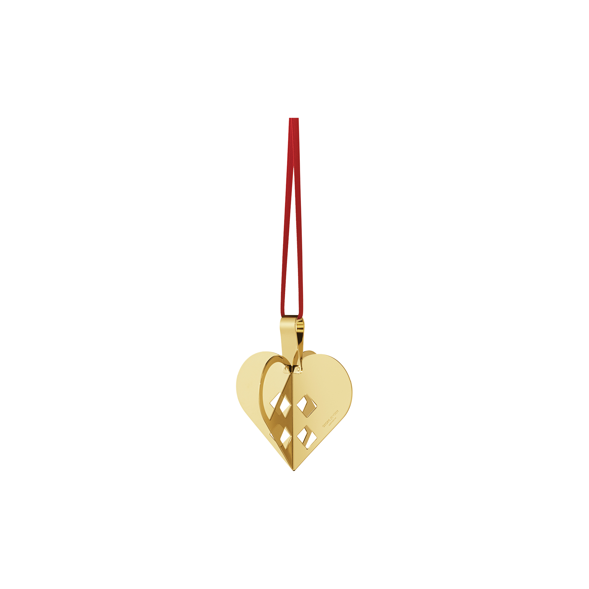 Georg Jensen - 2025 Juleornament Hjerte, guld, Christmas Collectibles
