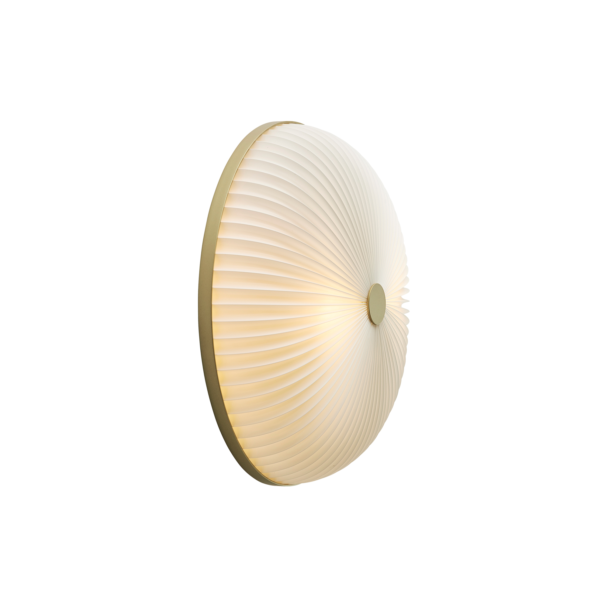 LE KLINT - Lamella 235 væg/loftlampe, golden - H: 12 x Ø 35 cm.