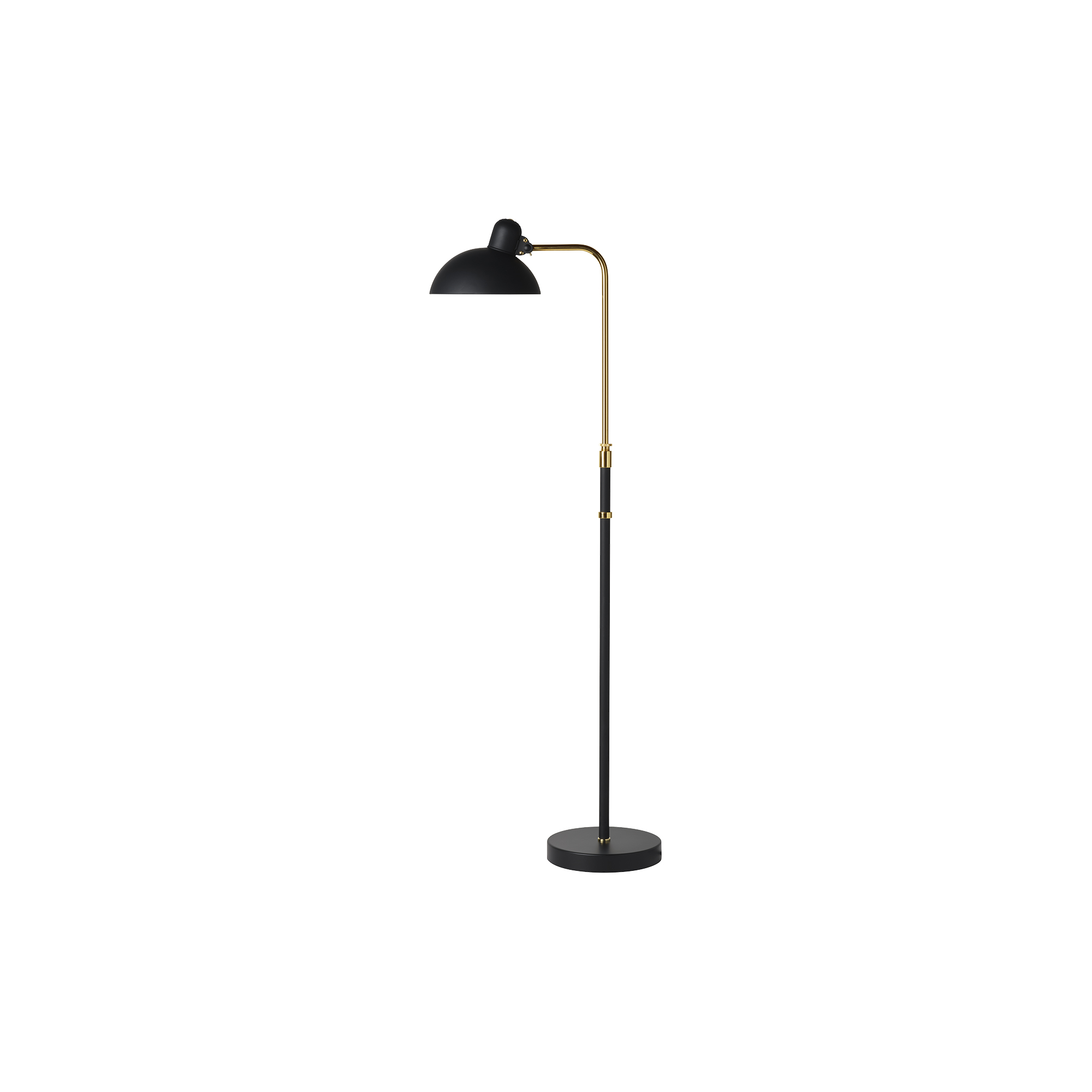Fritz Hansen - KAISER idell 6580-F Luxus gulvlampe, matt black/brass