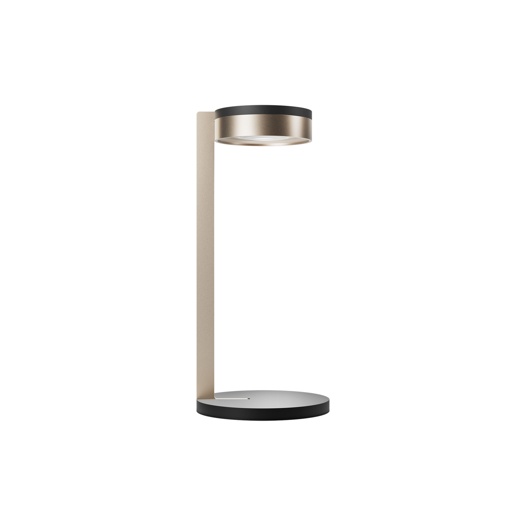 LIGHT-POINT - BLADE T2 SLIM bordlampe, matt black/satin gold - H: 50,5 x B: 15 x D: 5 cm.