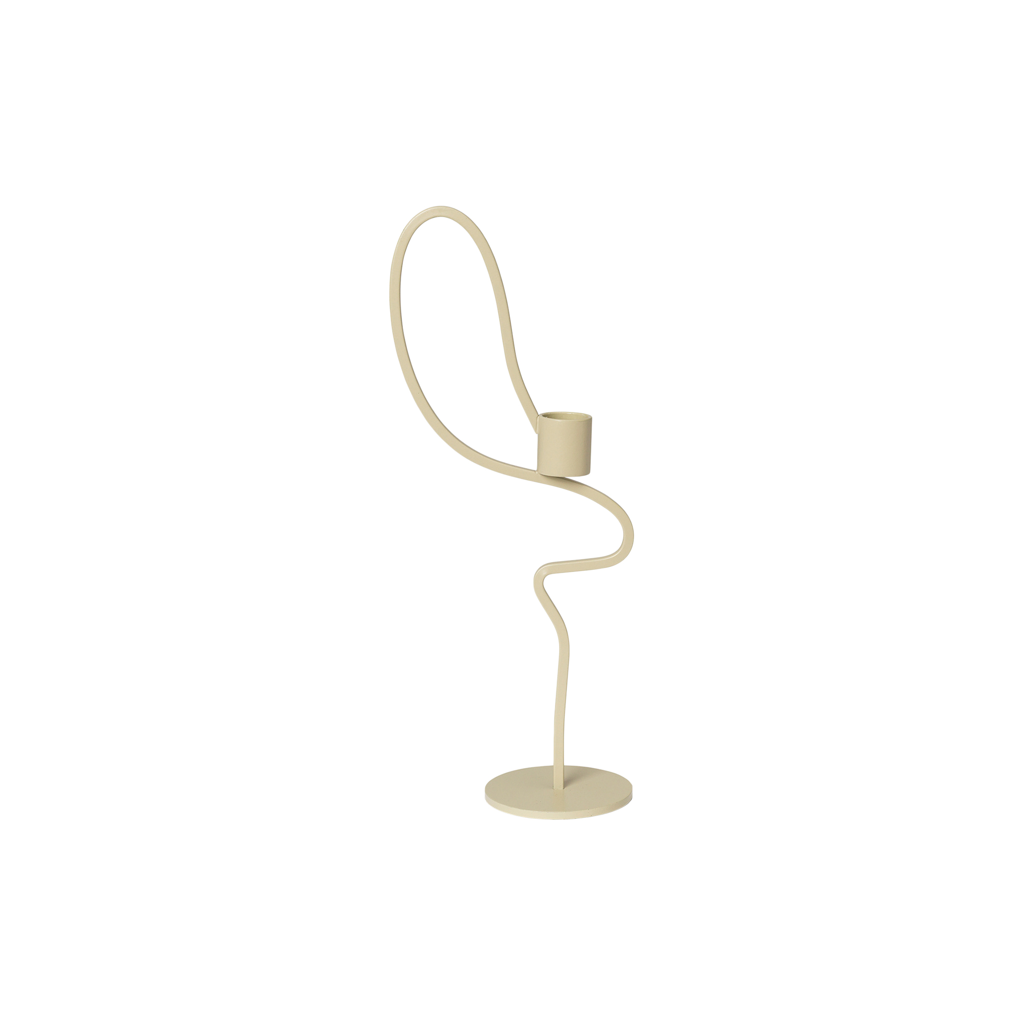 Ferm Living - Valse Lysestage Høj, cashmere - Tall