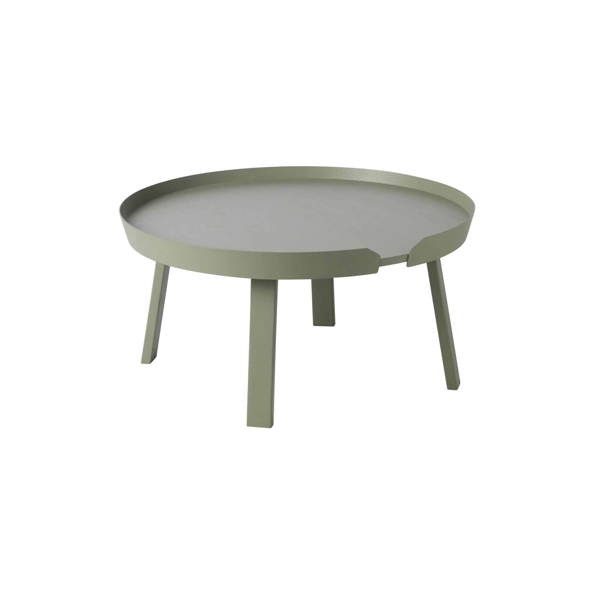 Muuto - Around Coffee Table, dusty green - Ø72 cm