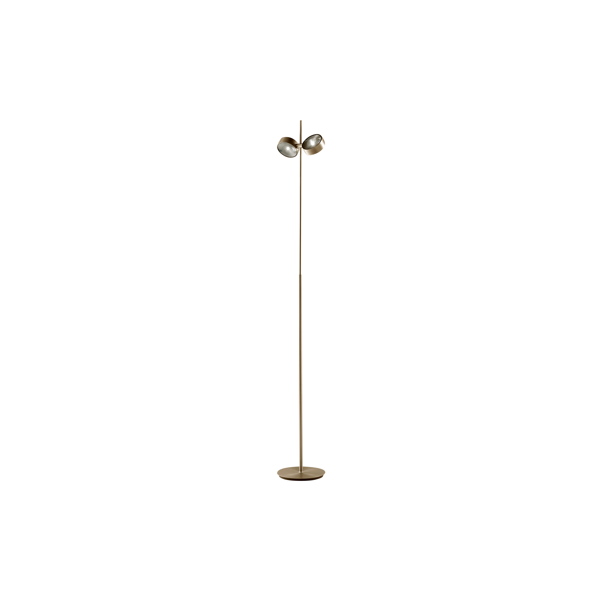 LIGHT-POINT - ORBIT gulvlampe, brass - H: 113,2-173,2 x Ø 24 cm.