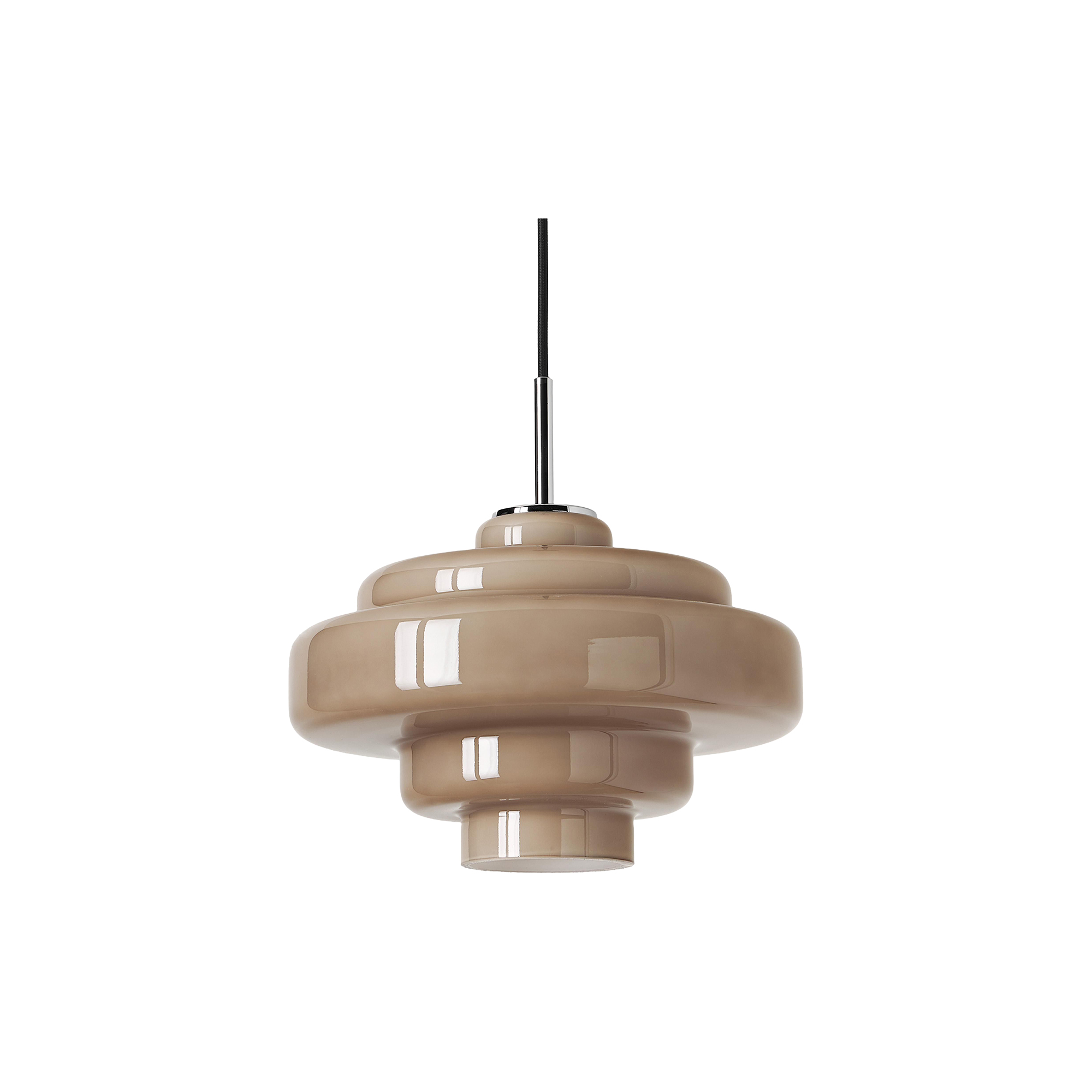 Westwing Collection - Millie Glass Pendant, taupe