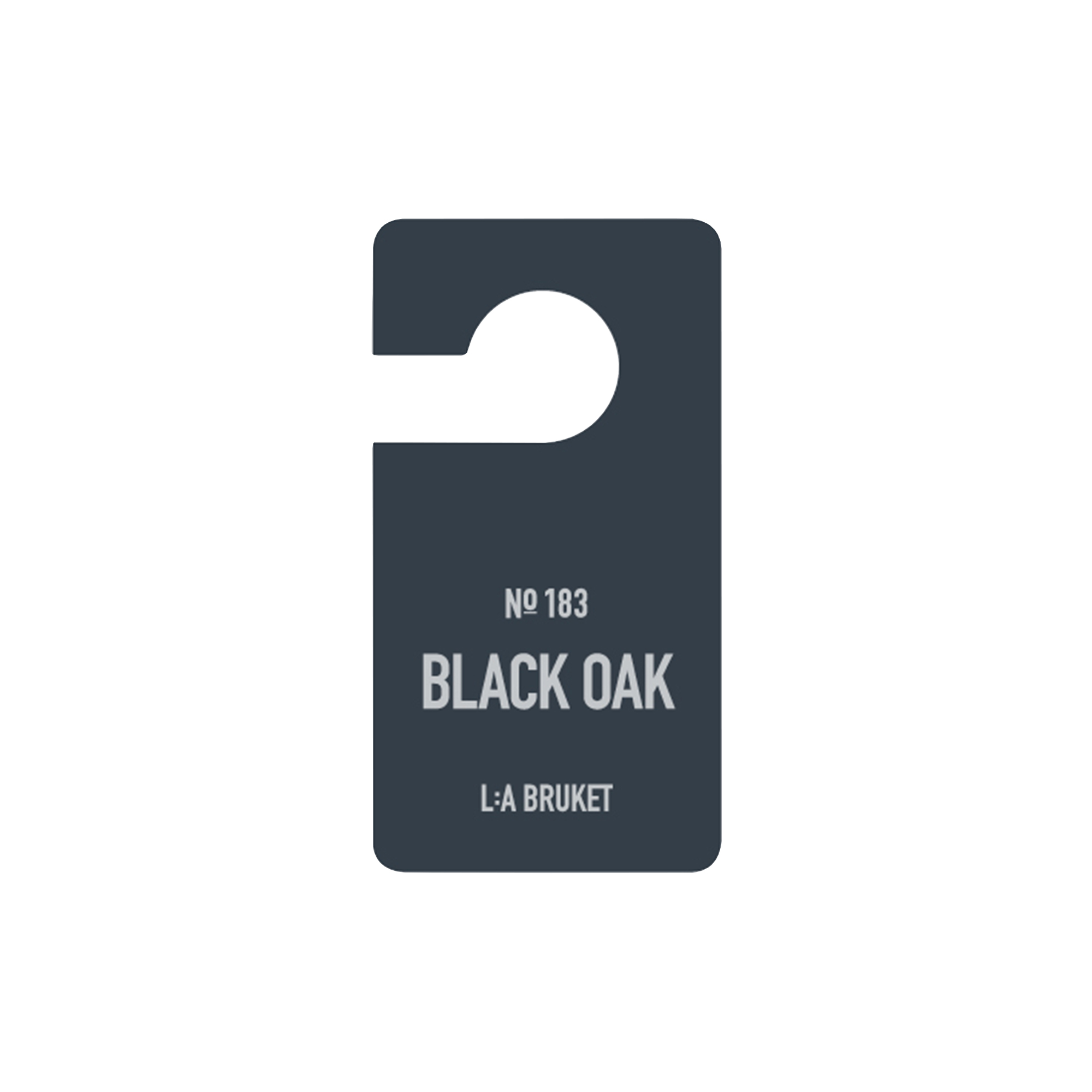 L:a Bruket - No. 183 Fragrance Tag, black oak