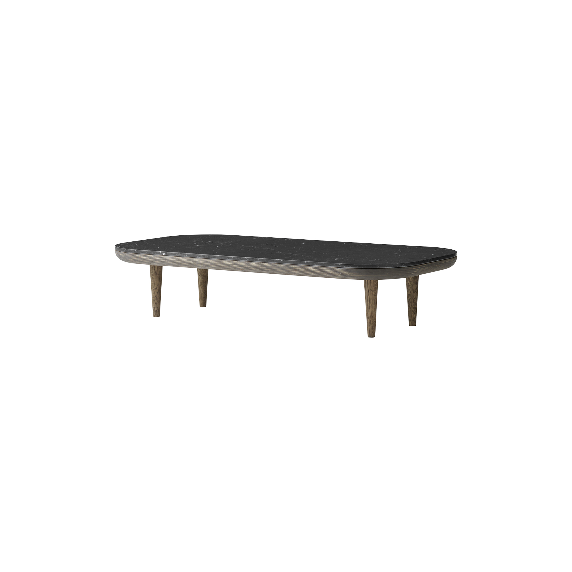 &Tradition - Fly SC5 Coffee Table, Nero Marquina marble/smoked oiled oak