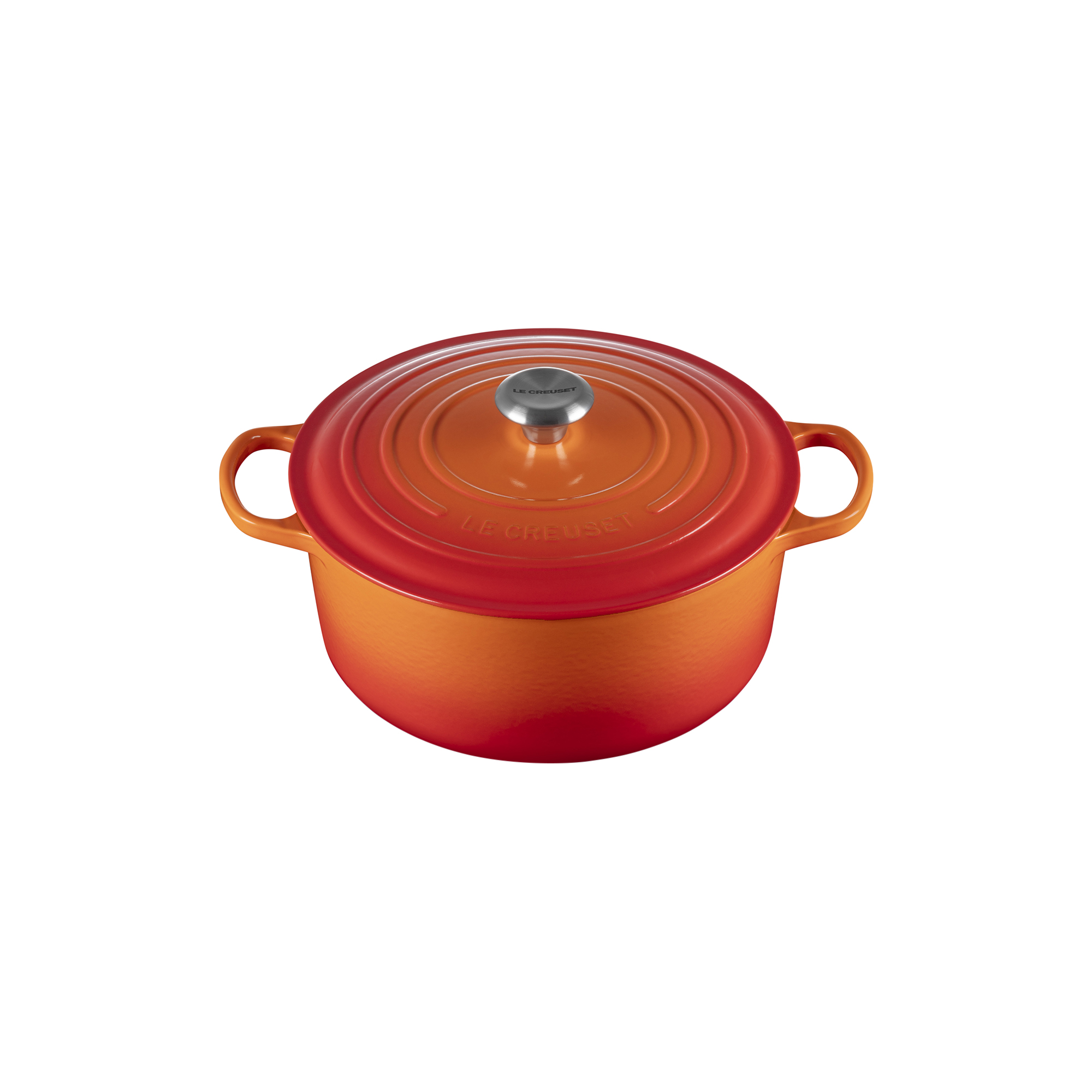 Le Creuset - Signature rund støbejernsgryde Ø 28 cm, volcanic - Ø28 cm