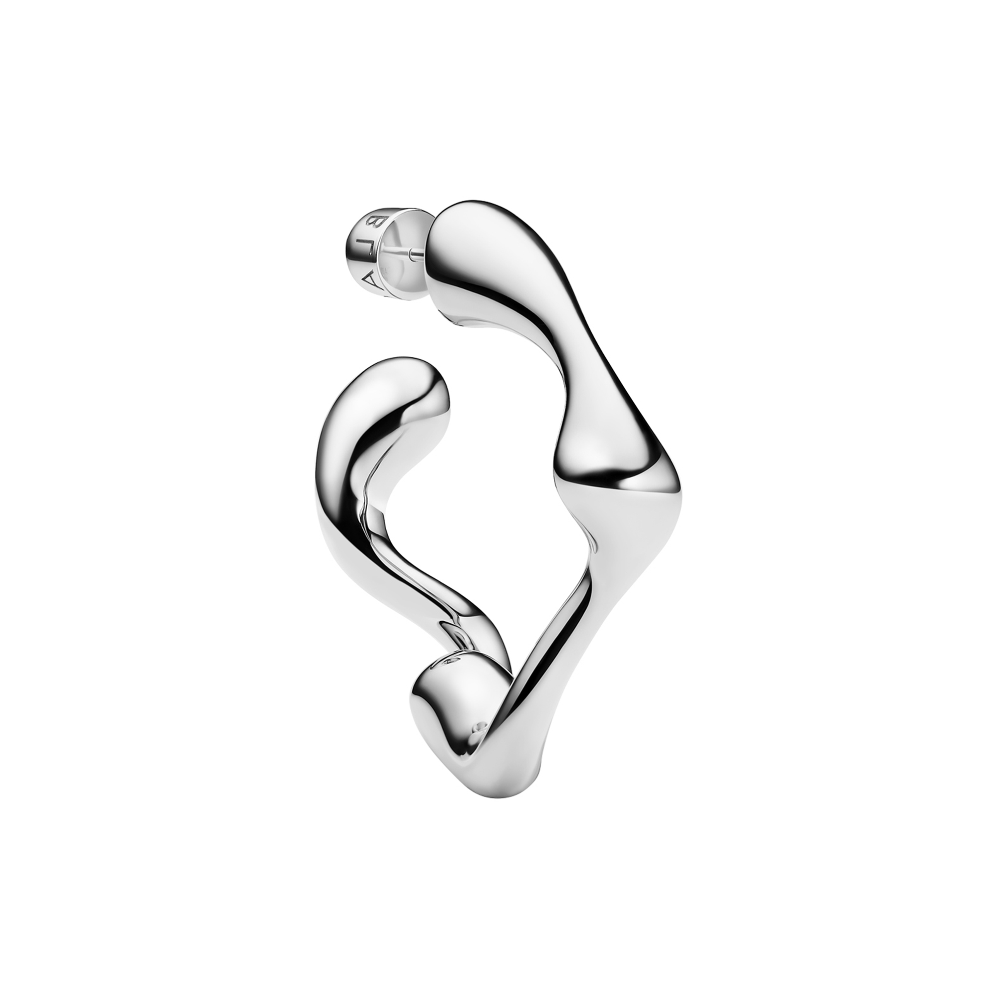 Maria Black - Splash Hoop Small Left, silver, Aquatic - Left