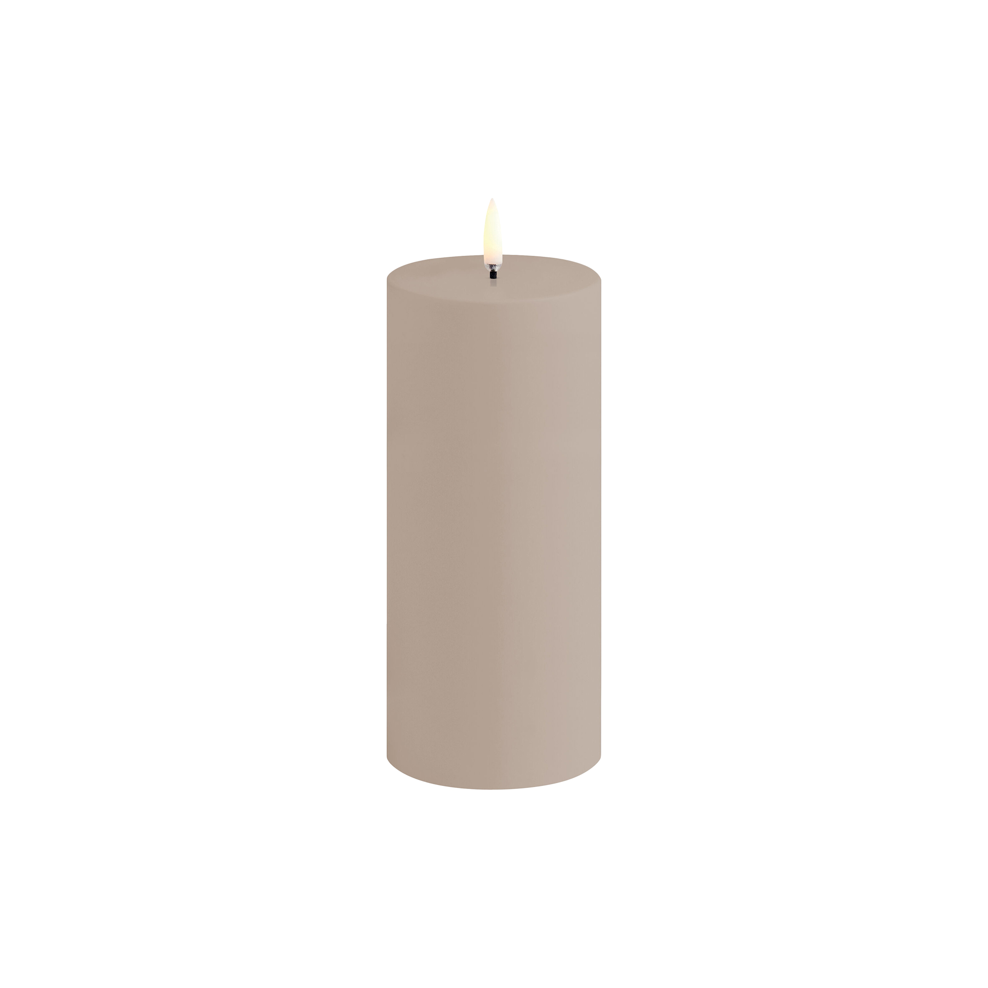Uyuni Lighting - LED Outdoor Pillar Candle 13 cm, sandstone, Outdoor Collection - H13 cm