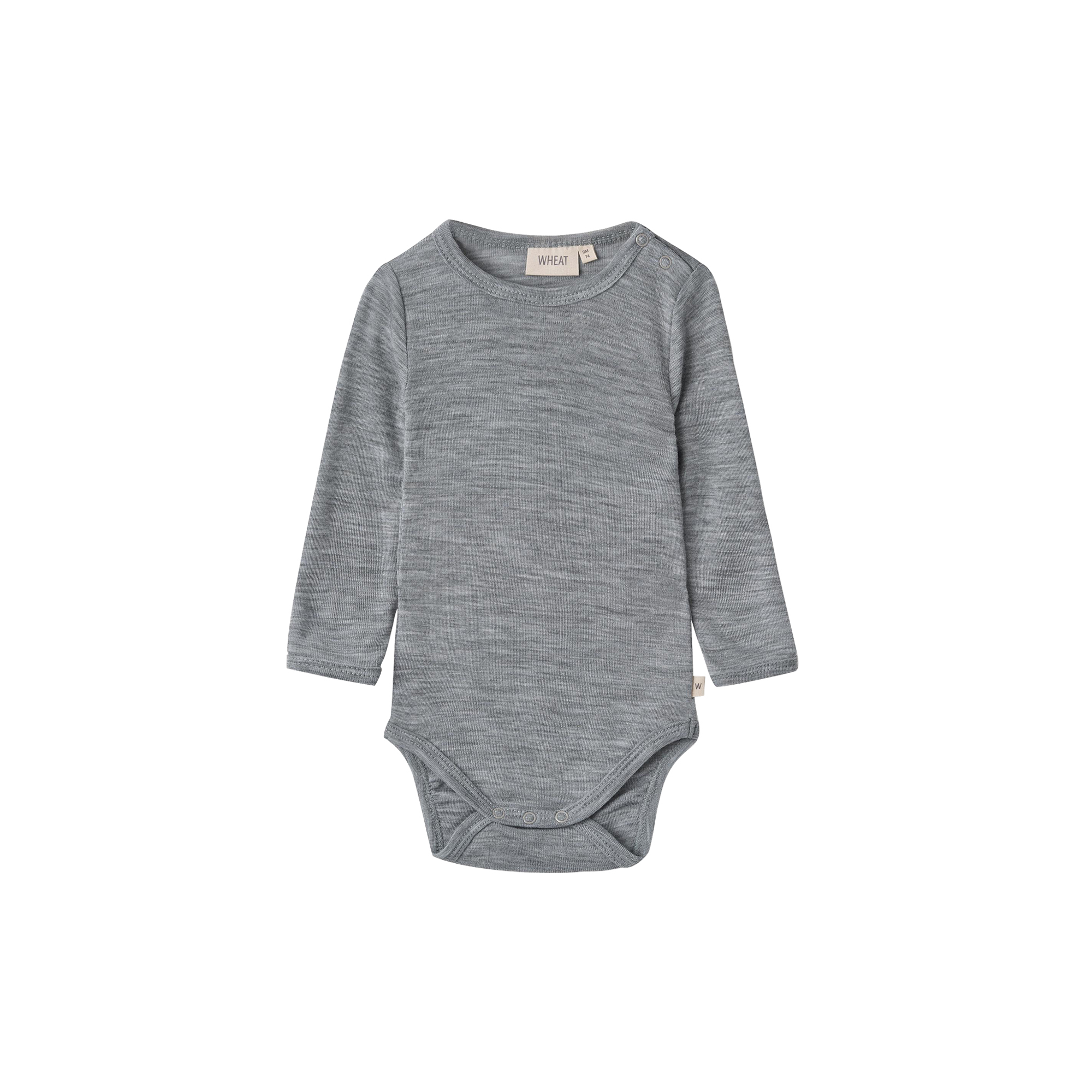 Wheat - Wool Body L/S Lucca, 0224 melange grey - Str. 3M-62