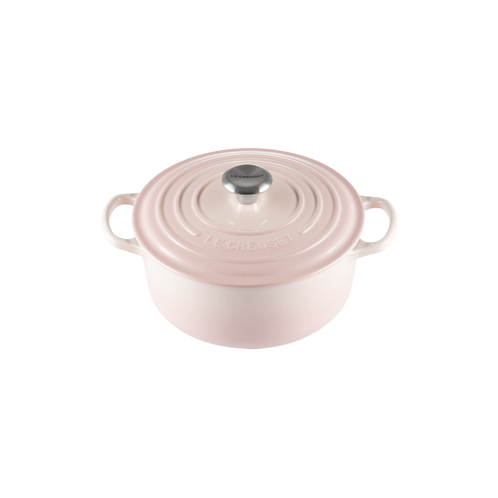 Le Creuset - Signature rund støbejernsgryde Ø 20 cm, shell pink - Ø20 cm