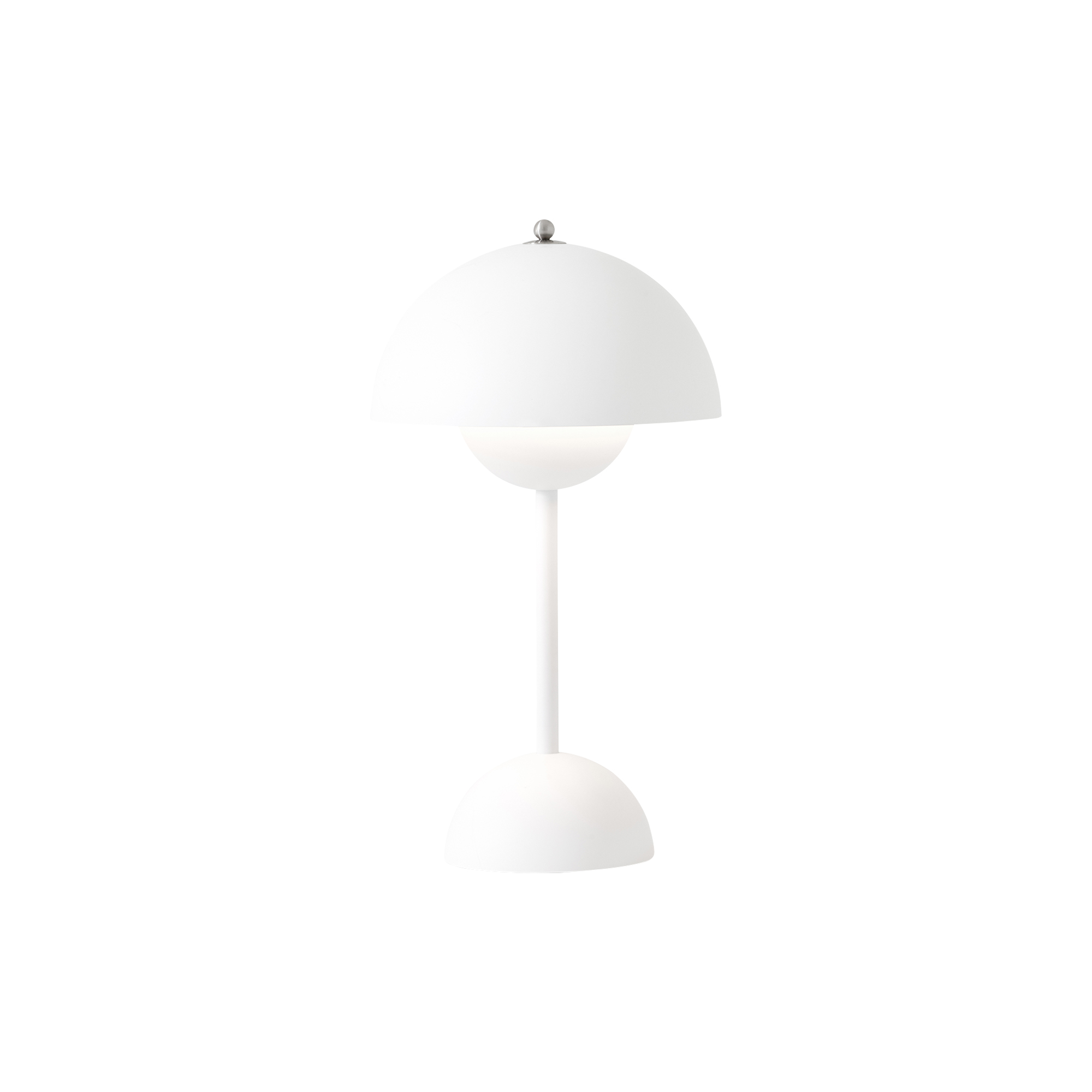 &Tradition - Flowerpot VP9 Portable Table Lamp, matt white - H: 29,5 x Ø 16 cm.