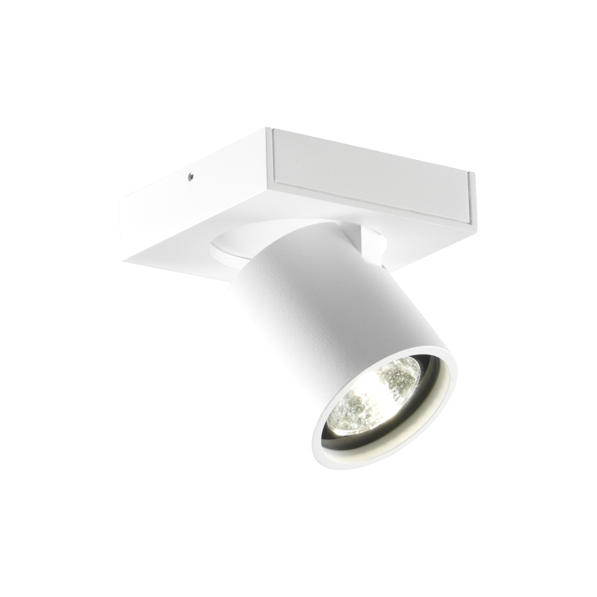 LIGHT-POINT - FOCUS+ 1 loftspot, hvid - Base: H: 2,5 x L: 12 x B: 12 cm.