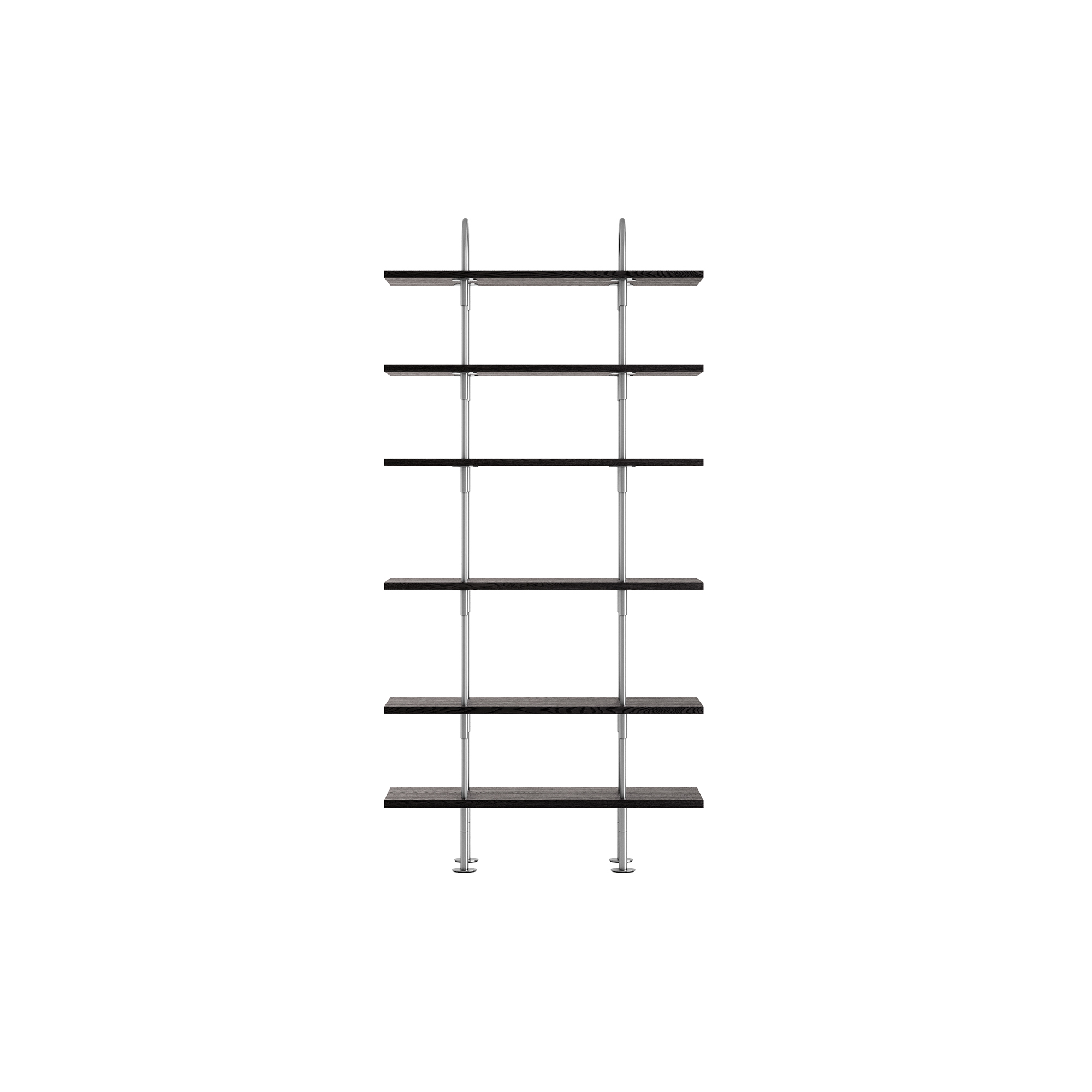 GUBI - Keen Shelving, steel/ash veneer - B96 cm