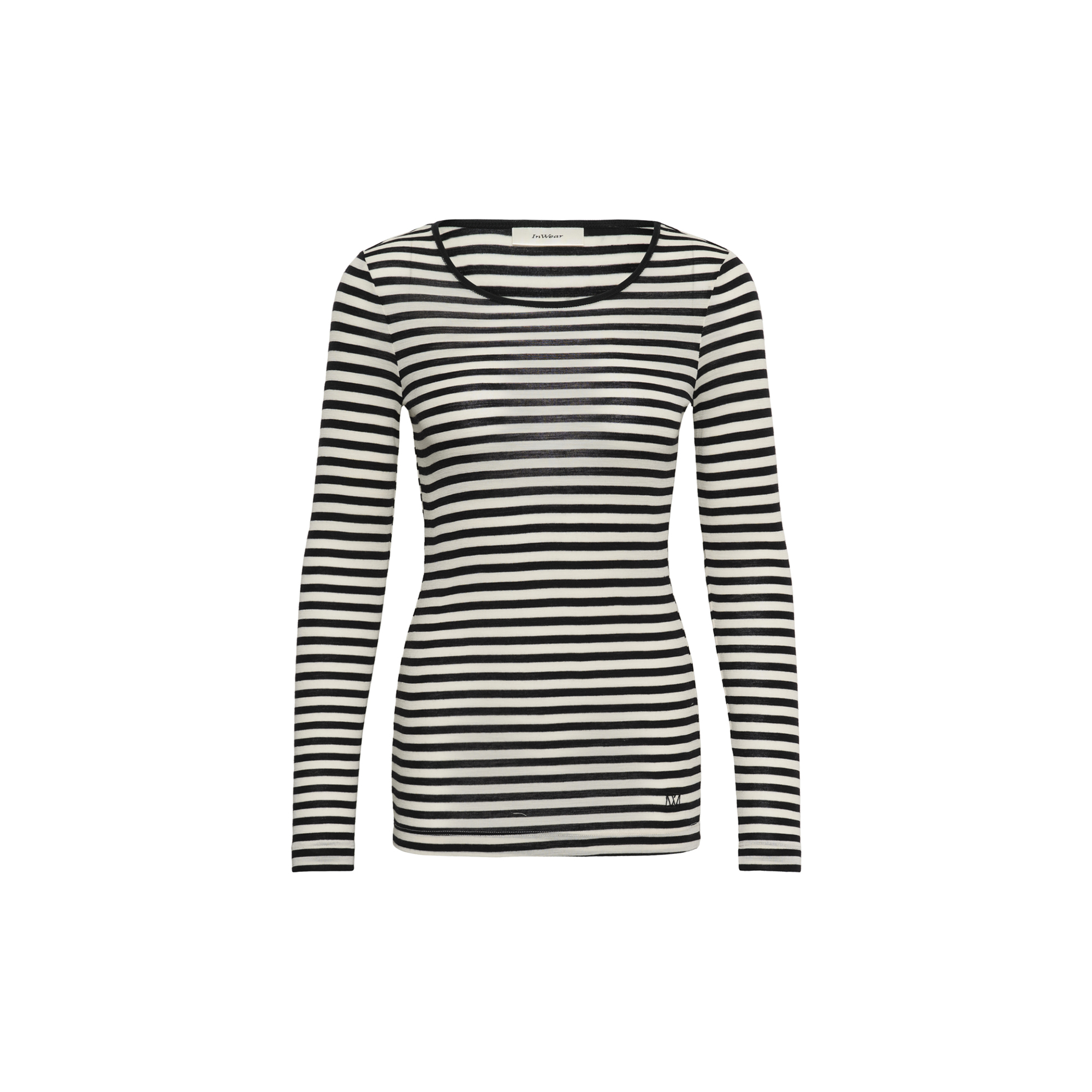 InWear - FangIW T-Shirt LS, black/vanilla - Str. L
