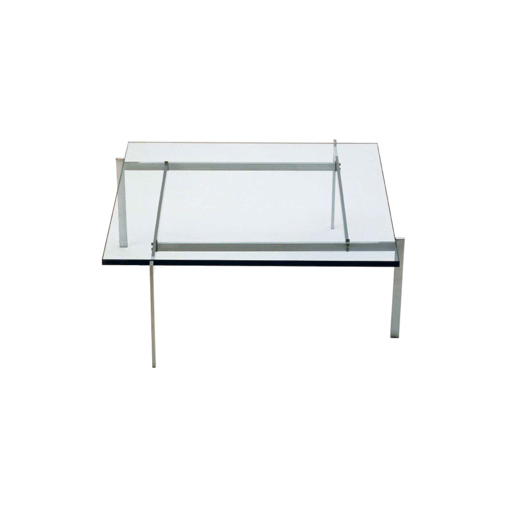 Fritz Hansen - PK61 sofabord, klar - H: 32 x L: 80 x B: 80 cm.
